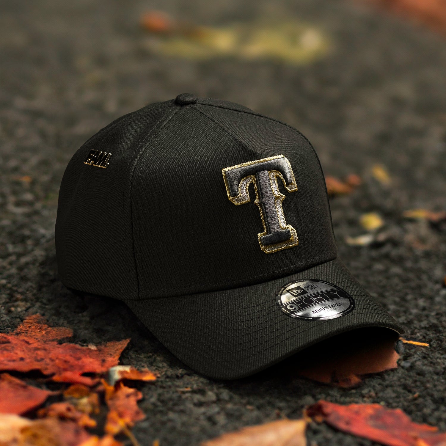TEXAS RANGERS MLB BLACK GREY UV / NEW ERA 9FORTY A-FRAME