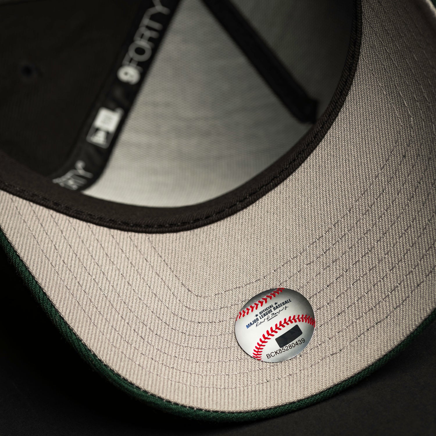 ATLANTA BRAVES MLB BLACK NAVY TWO TONE GRAY UV / NEW ERA 9FORTY A-FRAME