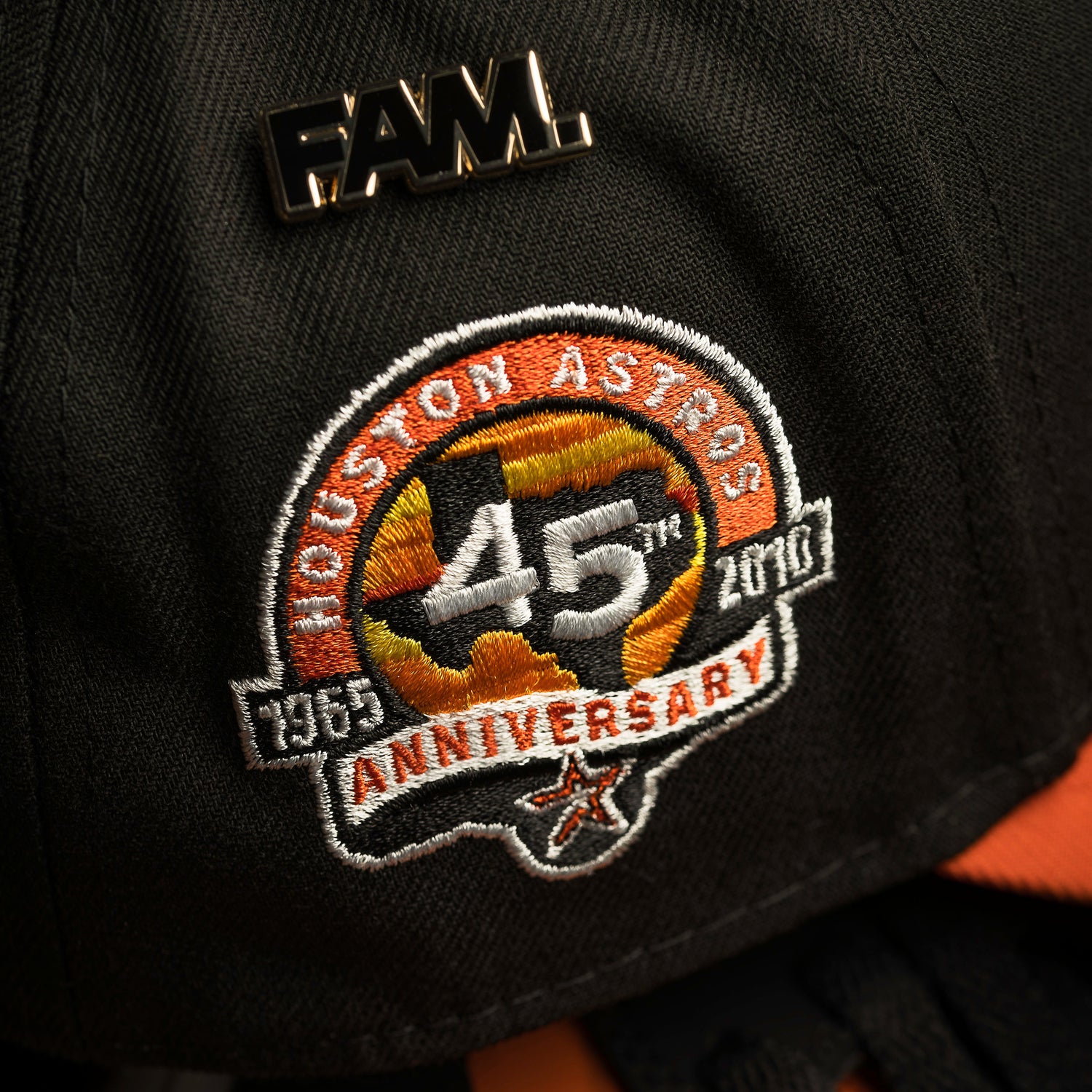 HOUSTON ASTROS MLB BLACK ORANGE TWO TONE GRAY UV / NEW ERA 9FORTY A-FRAME