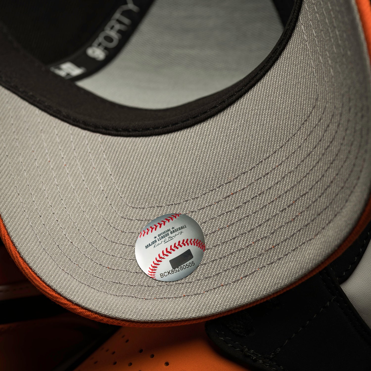 HOUSTON ASTROS MLB BLACK ORANGE TWO TONE GRAY UV / NEW ERA 9FORTY A-FRAME