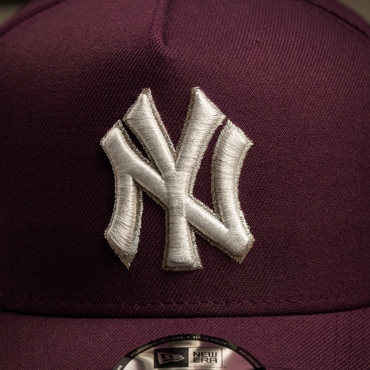 NEW YORK YANKEES MLB PLUM CROWN GRAY UV / NEW ERA 9FORTY A-FRAME ADJUSTABLE