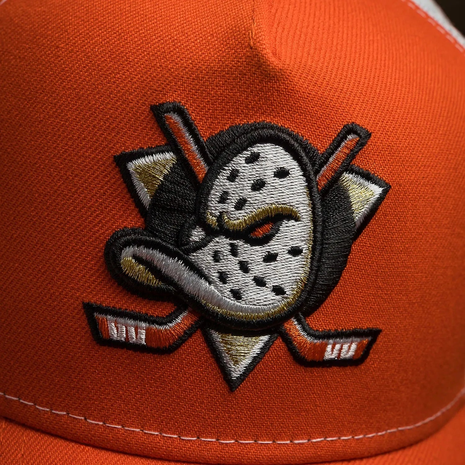 NEW ERA 9FORTY A-FRAME NHL ANAHEIM DUCKS ORANGE / GRAY UV TRUCKER