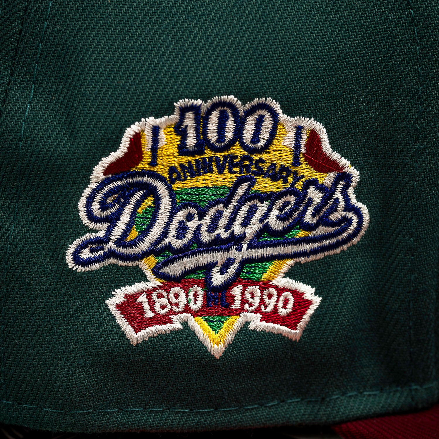 LOS ANGELES DODGERS MLB GREEN CARDINAL TWO TONE GRAY UV / NEW ERA 59FIFTY FITTED CAP