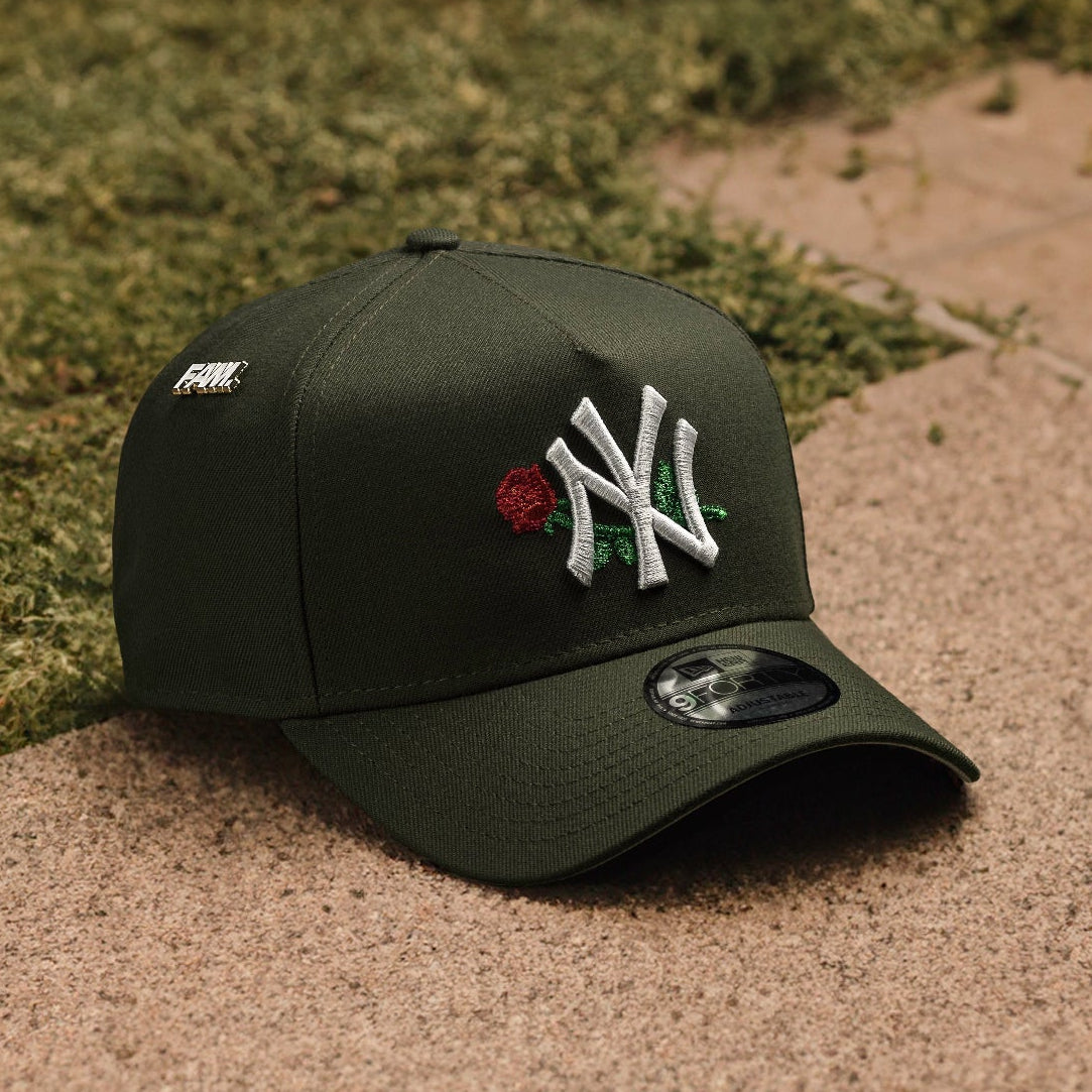 NEW YORK YANKEES MLB SEAWEED GREY UV / NEW ERA 9FORTY A-FRAME