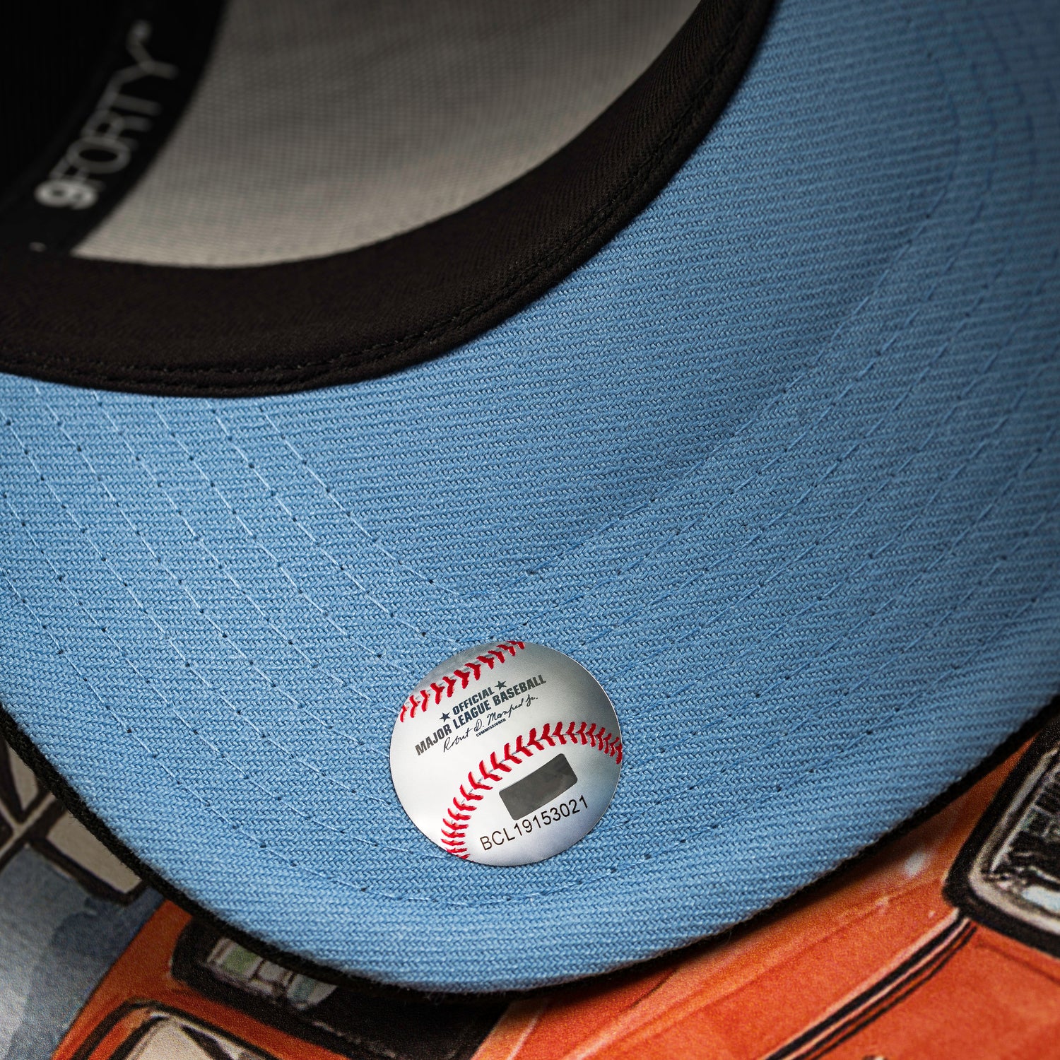 ATLANTA BRAVES MLB BLACK SKY BLUE UV / NEW ERA 9FORTY A-FRAME