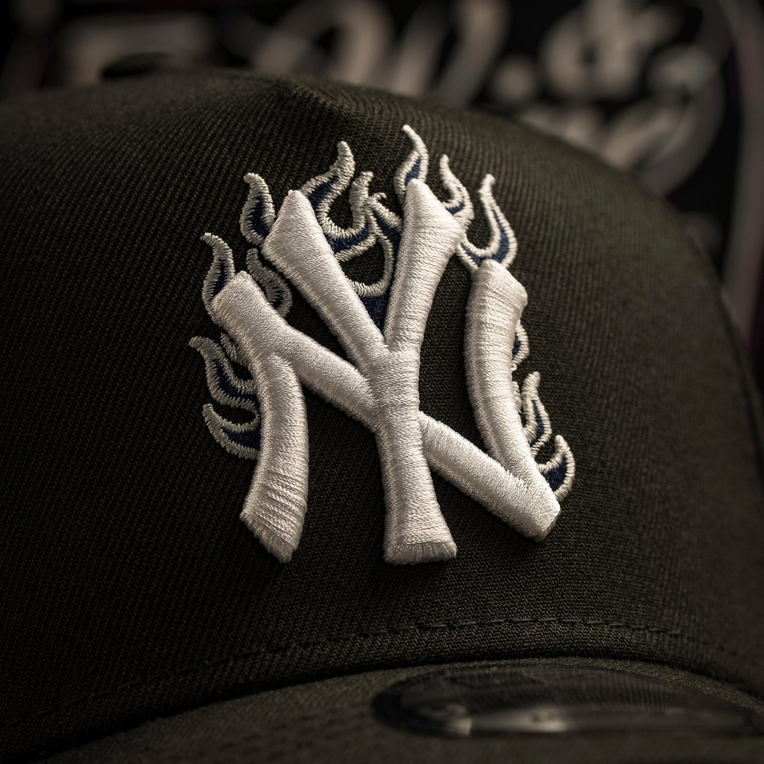 NEW YORK YANKEES MLB BLACK GRAY UV / NEW ERA 9FORTY A-FRAME