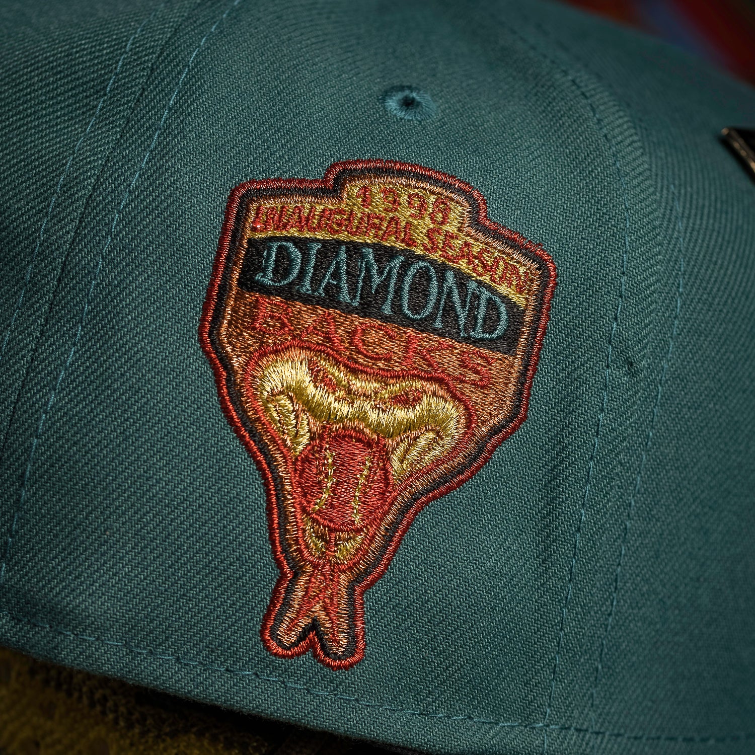 ARIZONA DIAMONDBACKS MLB NEEDLE GREEN GREY UV / NEW ERA 59FIFTY CAP