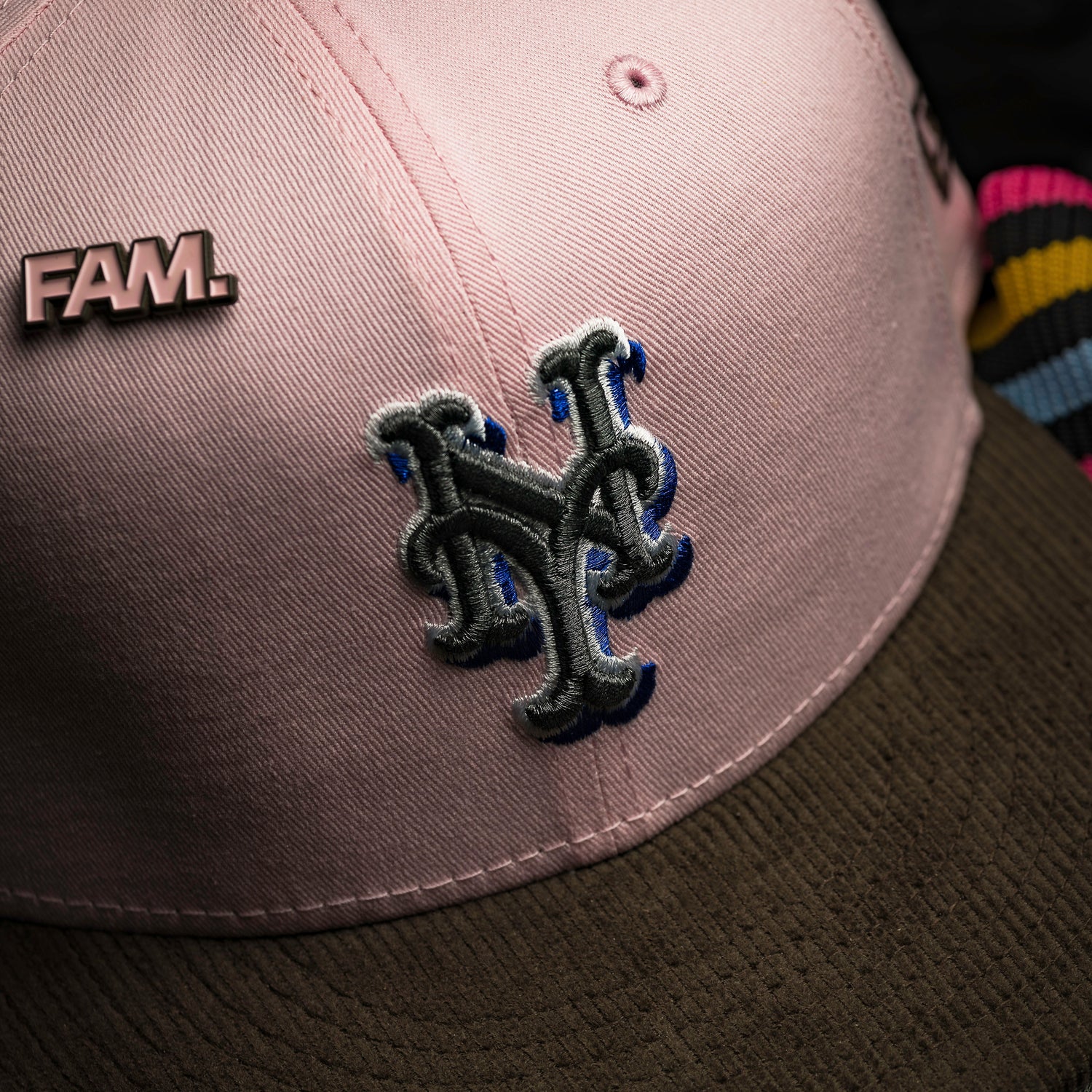 NEW YORK METS MLB PINK WALNUT TWO TONE GRAY UV / NEW ERA 59FIFTY CAP