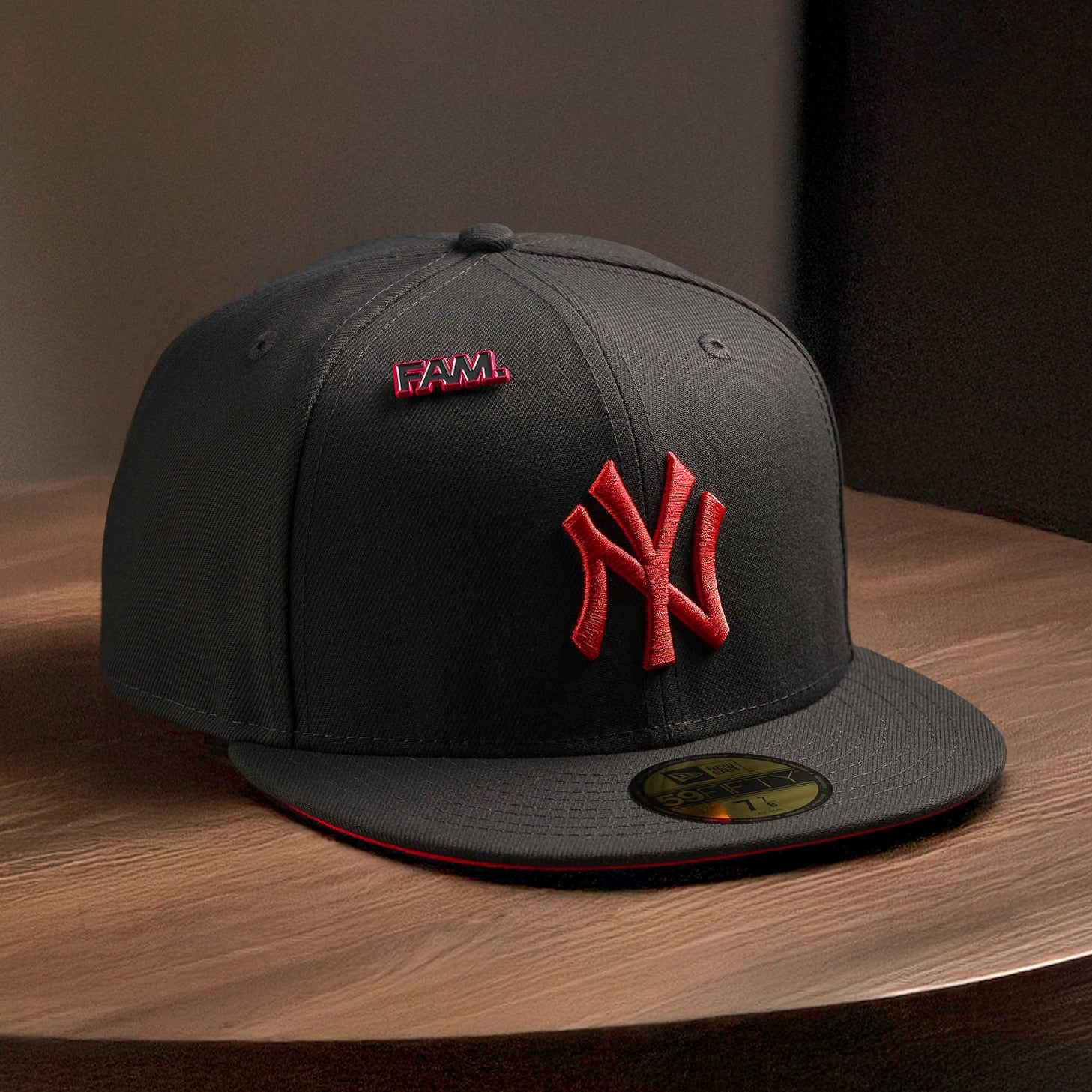 NEW YORK YANKEES MLB GRAPHITE LAVA RED UV / NEW ERA 59FIFTY FITTED CAP