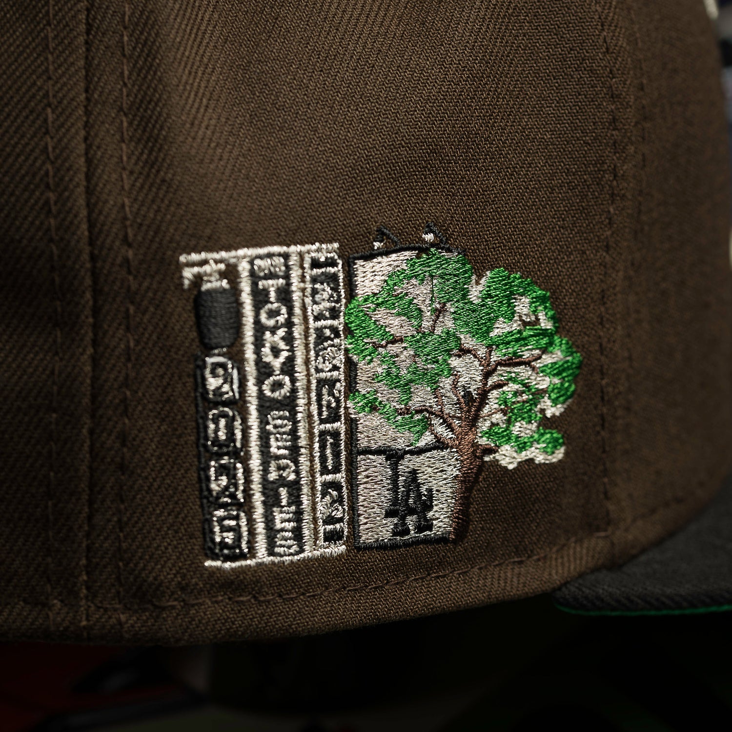 LOS ANGELES DODGERS MLB WALNUT BLACK TWO TONE GREEN UV / NEW ERA 59FIFTY CAP