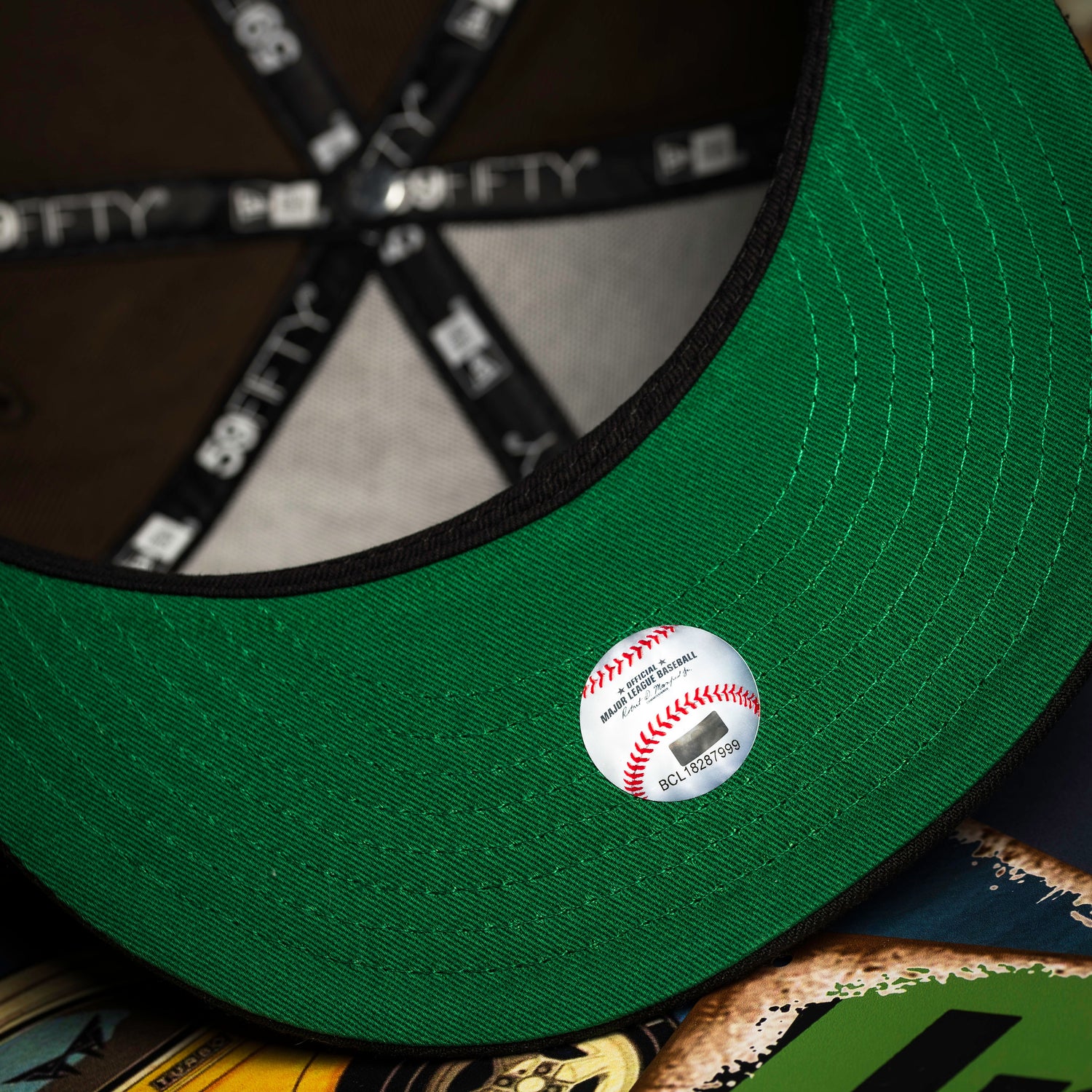 LOS ANGELES DODGERS MLB WALNUT BLACK TWO TONE GREEN UV / NEW ERA 59FIFTY CAP