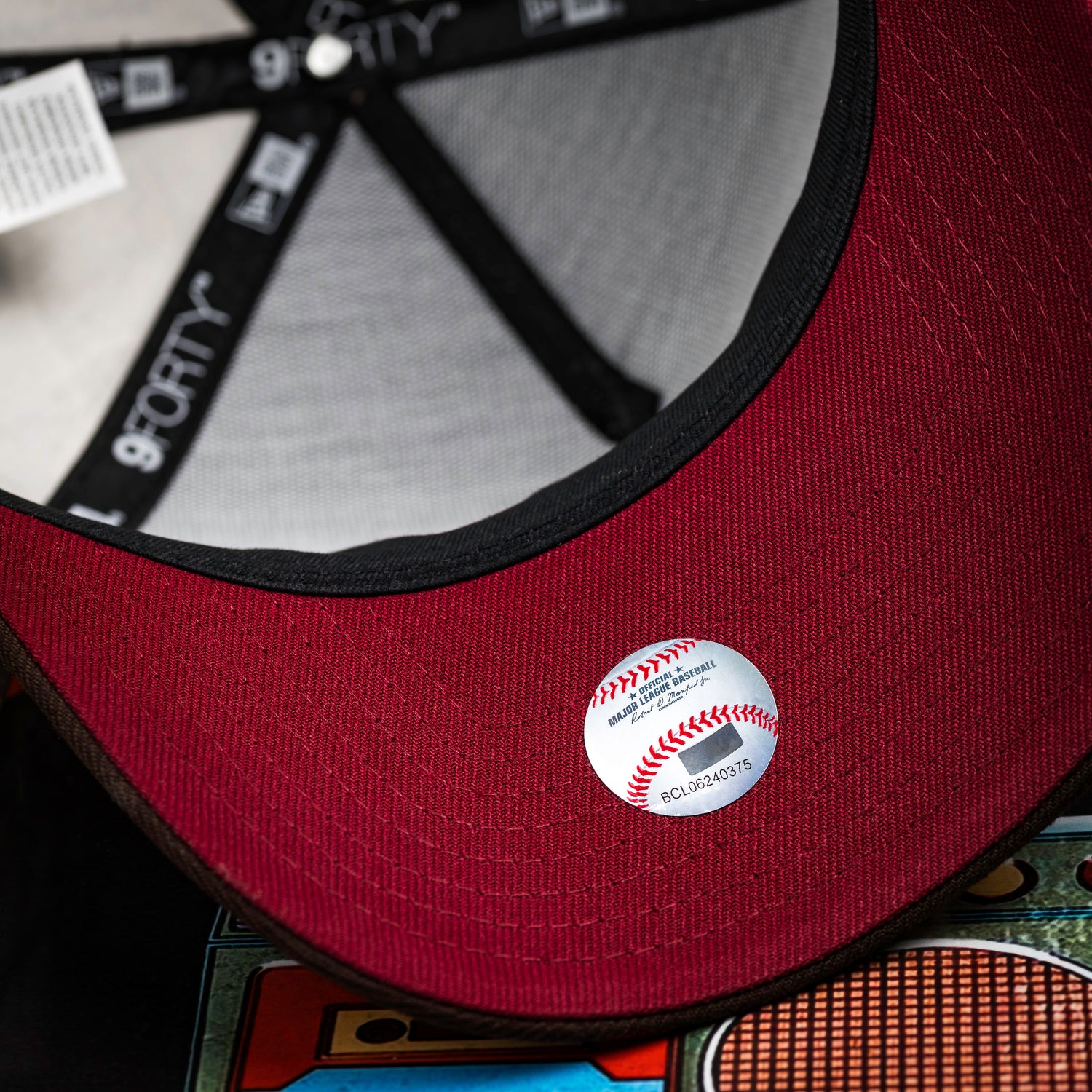 PHILADELPHIA PHILLIES MLB TREE EDGE BURNED WOOD TWO TONE CARDINAL UV / NEW ERA 9FORTY A-FRAME