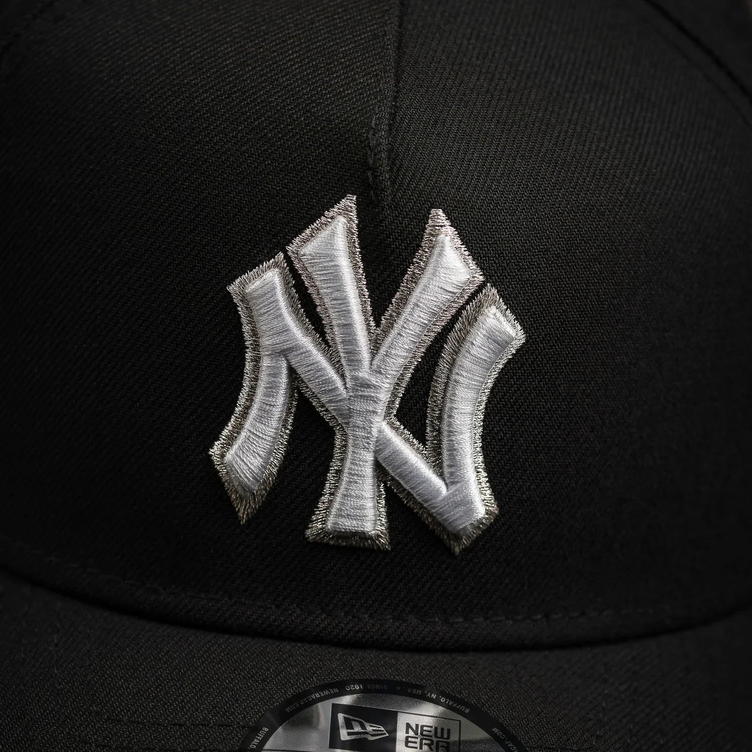 NEW ERA 9FORTY A-FRAME MLB WS 2000 NEW YORK YANKEES BLACK / GRAY UV SNAPBACK