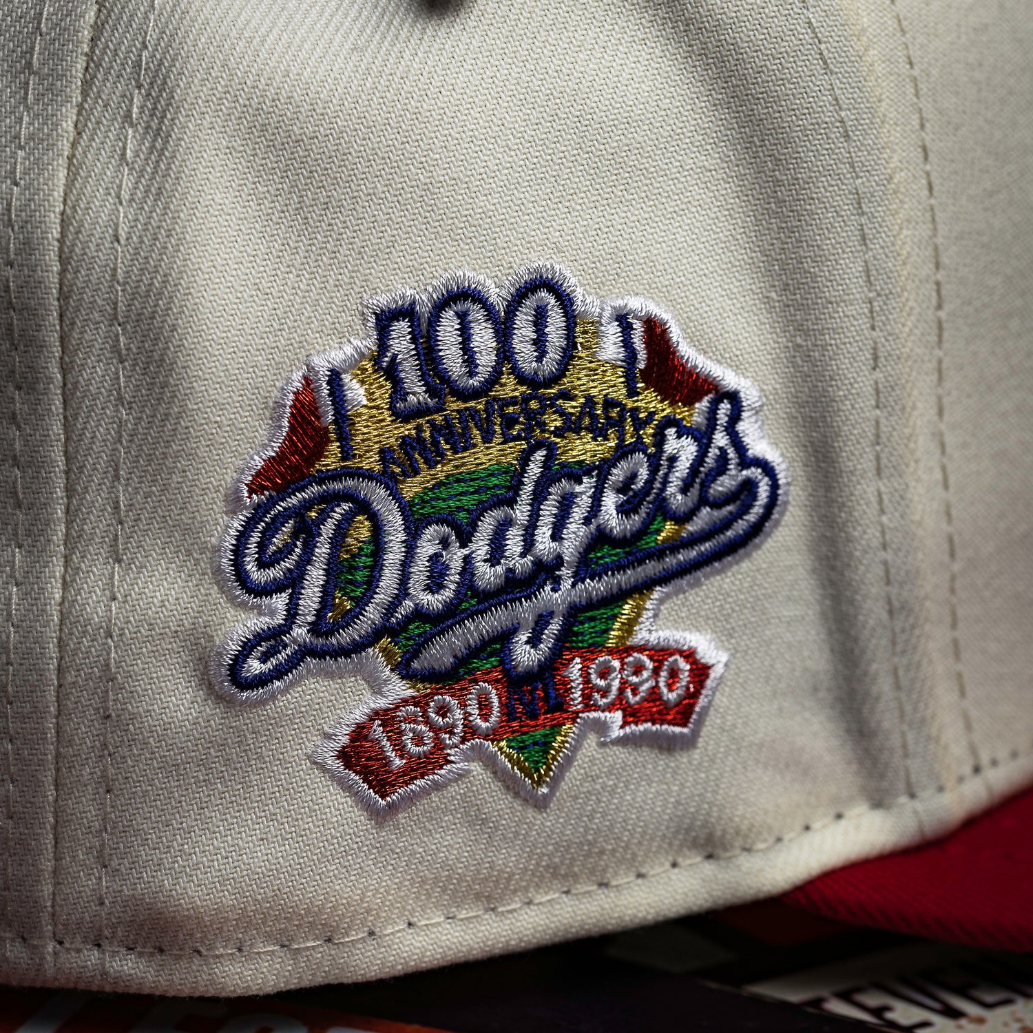 LOS ANGELES DODGERS MLB CHROME WHITE SCARLET TWO TONE GREY UV / NEW ERA 9FIFTY A-FRAME