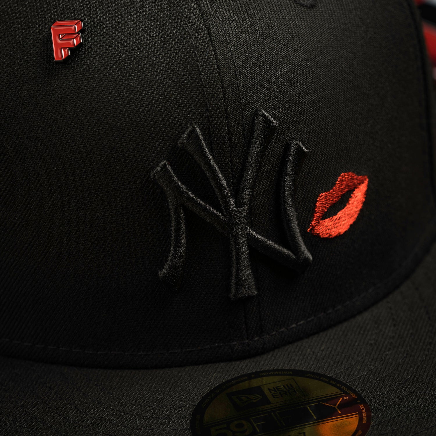 NEW YORK YANKEES MLB BLACK GRAY UV / NEW ERA 59FIFTY CAP