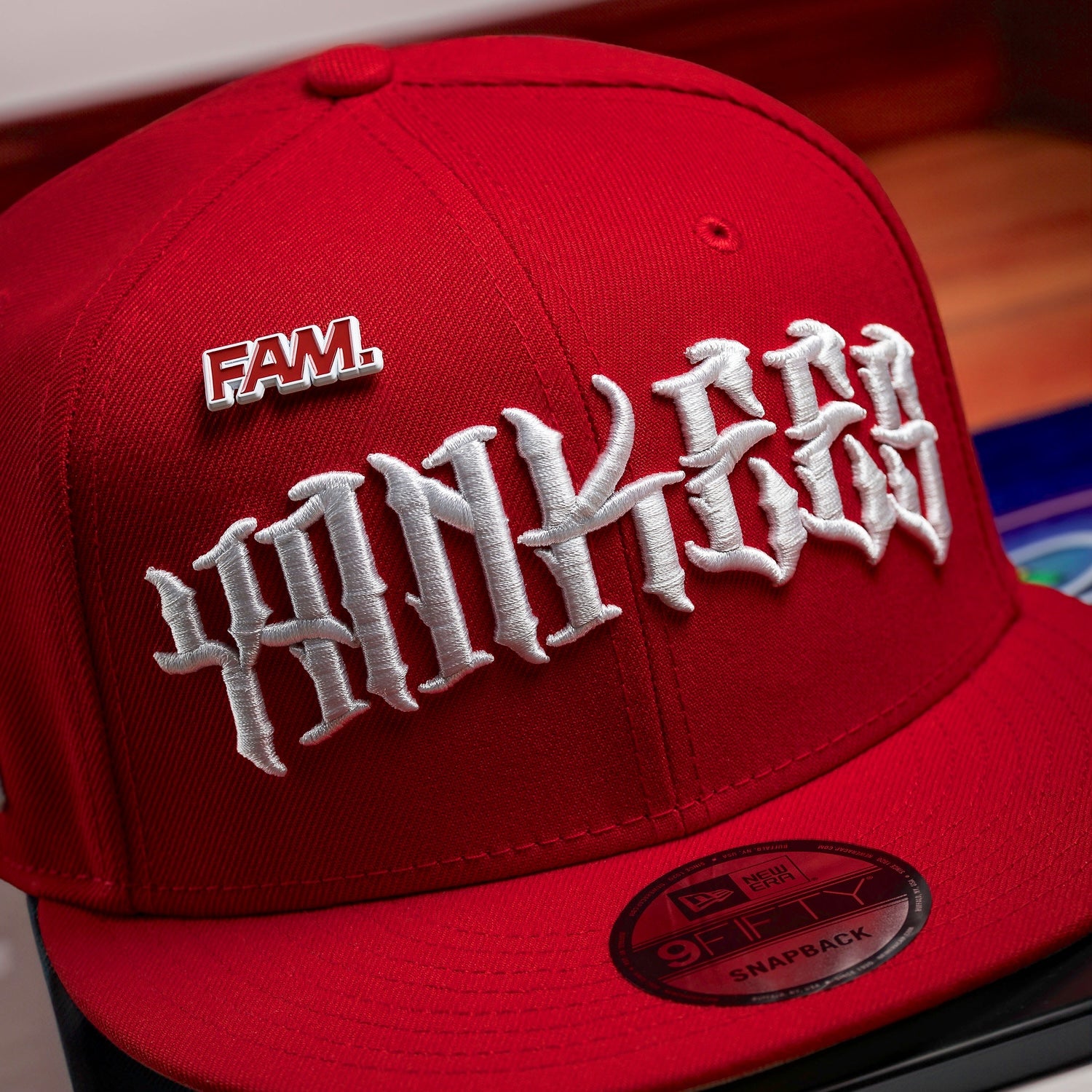 NEW YORK YANKEES MLB SCARLET GREY UV / NEW ERA 59FIFTY ADJUSTABLE CAP