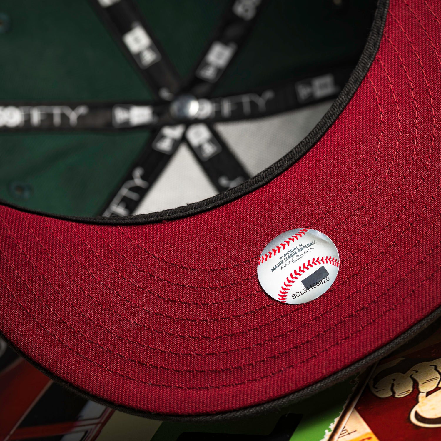 OAKLAND ATHLETICS MLB GREEN GRAPHITE TWO TONE CARDINAL UV / NEW ERA 59FIFTY CAP