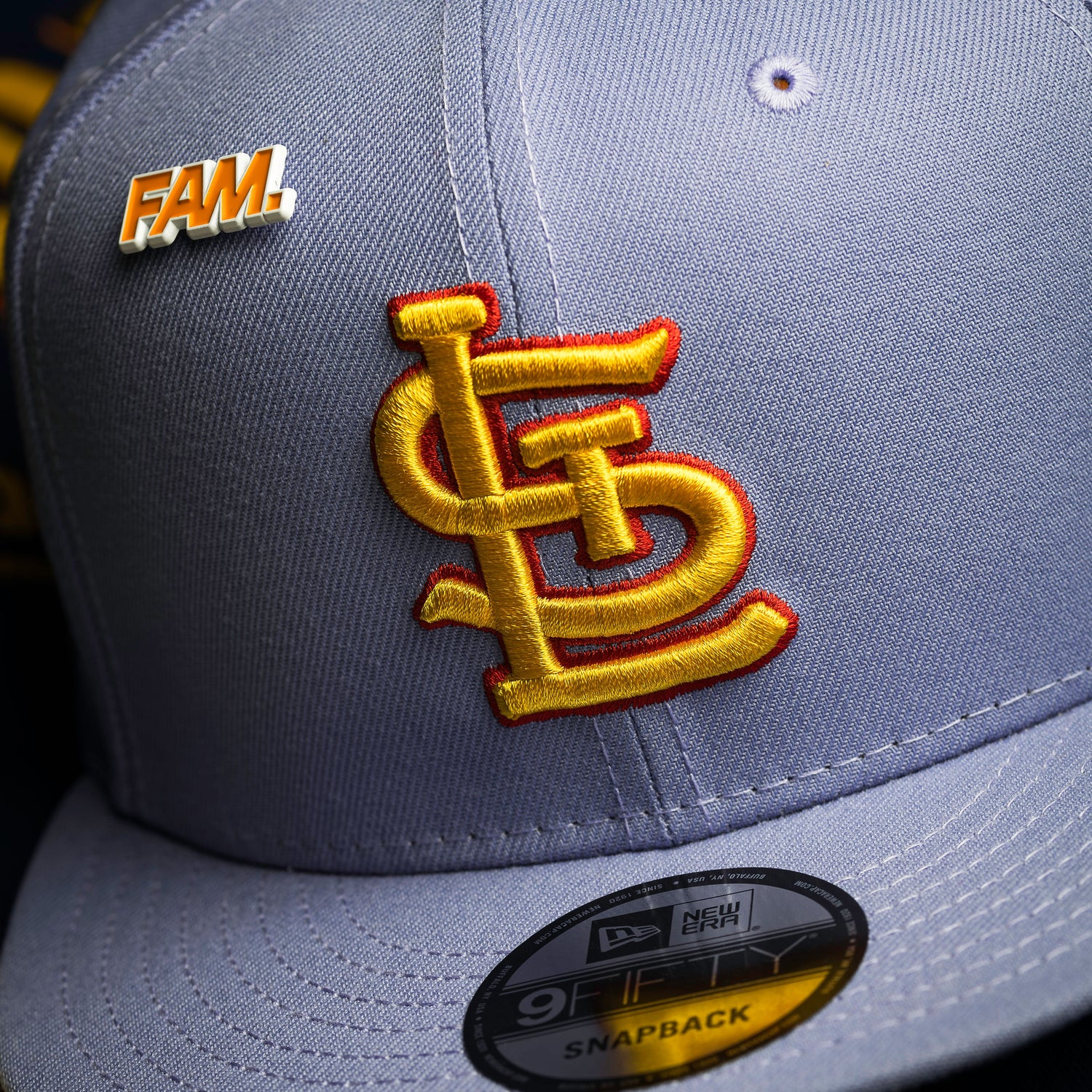 ST. LOUIS CARDINALS MLB LAVENDER GREY UV / NEW ERA 9FIFTY SNAPBACK