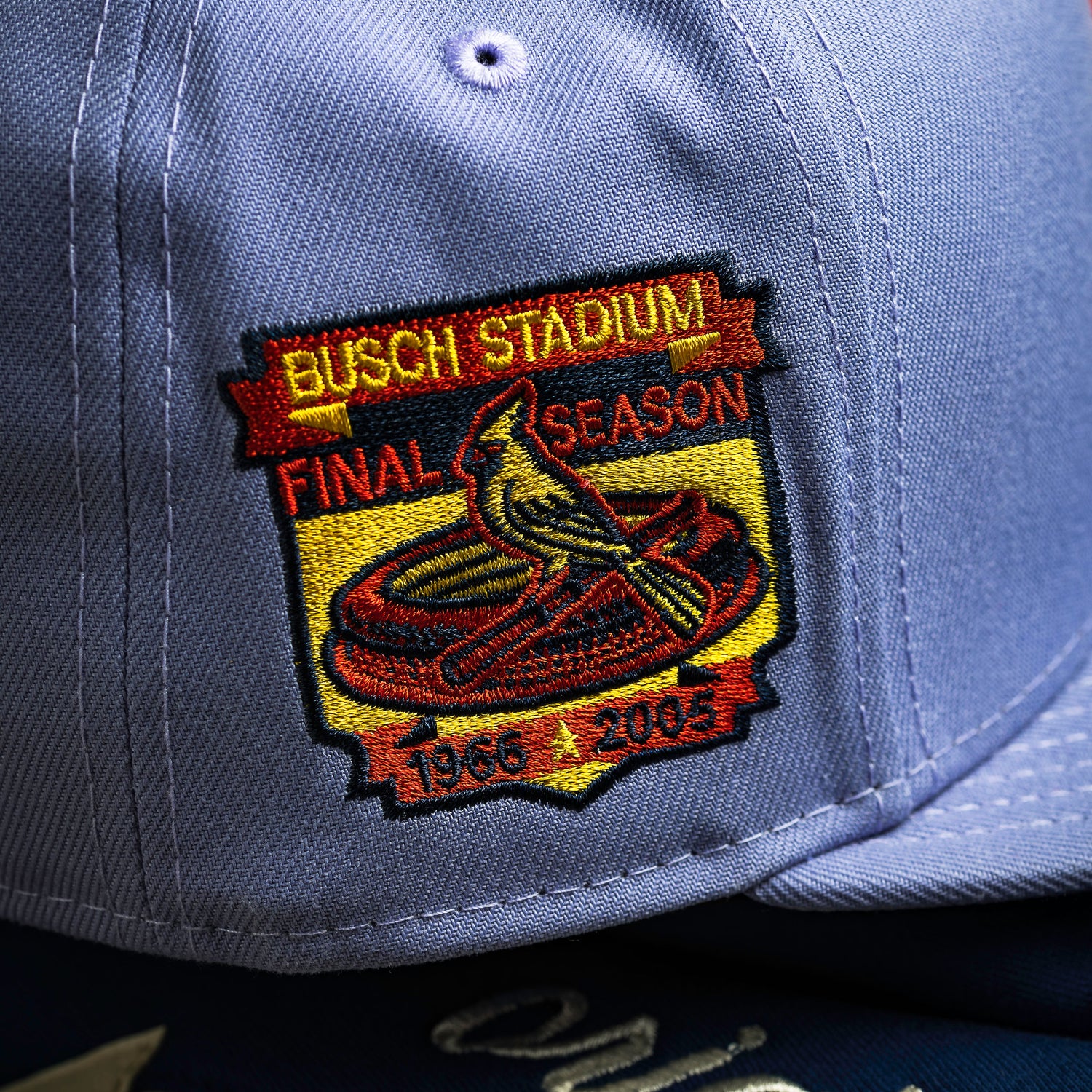 ST. LOUIS CARDINALS MLB LAVENDER GREY UV / NEW ERA 9FIFTY SNAPBACK