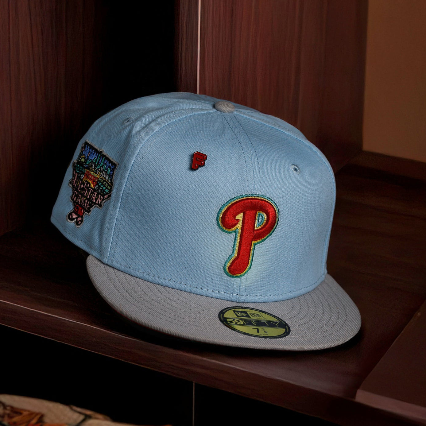 PHILADELPHIA PHILLIES MLB BLUE SCARLET UV / NEW ERA 59FIFTY FITTED CAP