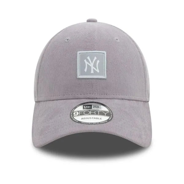 NEW ERA 9FORTY CORD PATCH MLB NEW YORK YANKEES GREY CAP - FAM