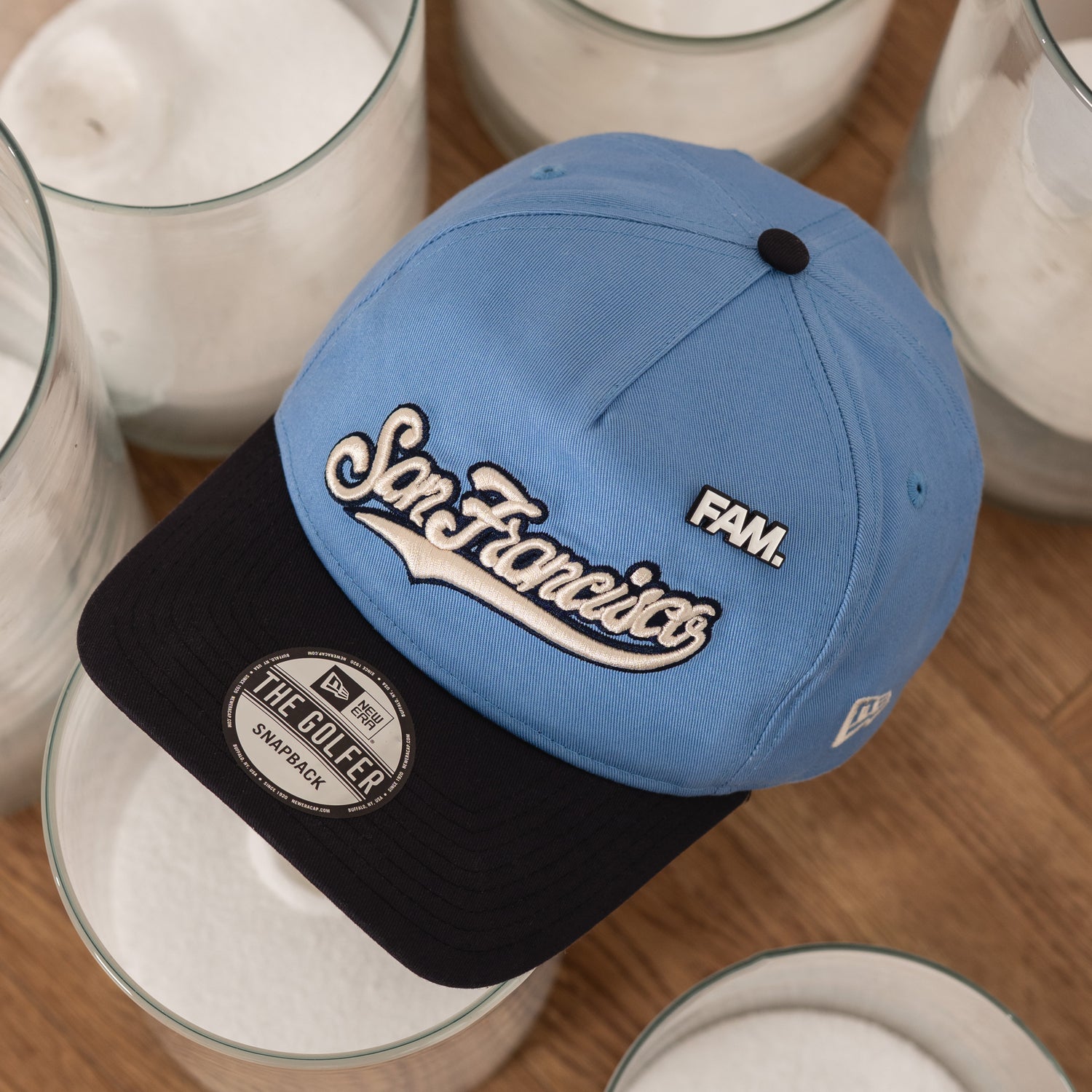 SAN FRANCISCO GIANTS MLB BLUE NAVY TWO TONE GRAY UV / NEW ERA GOLFER CAP