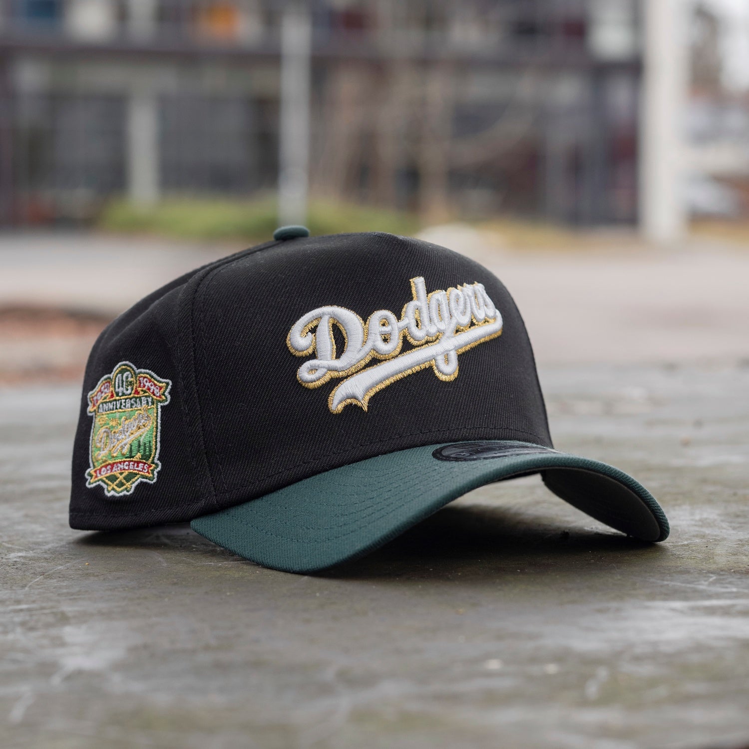 NEW ERA 9FORTY A-FRAME MLB LOS ANGELES DODGERS 40TH ANNIVERSARY TWO TONE / GREY UV SNAPBACK CAP