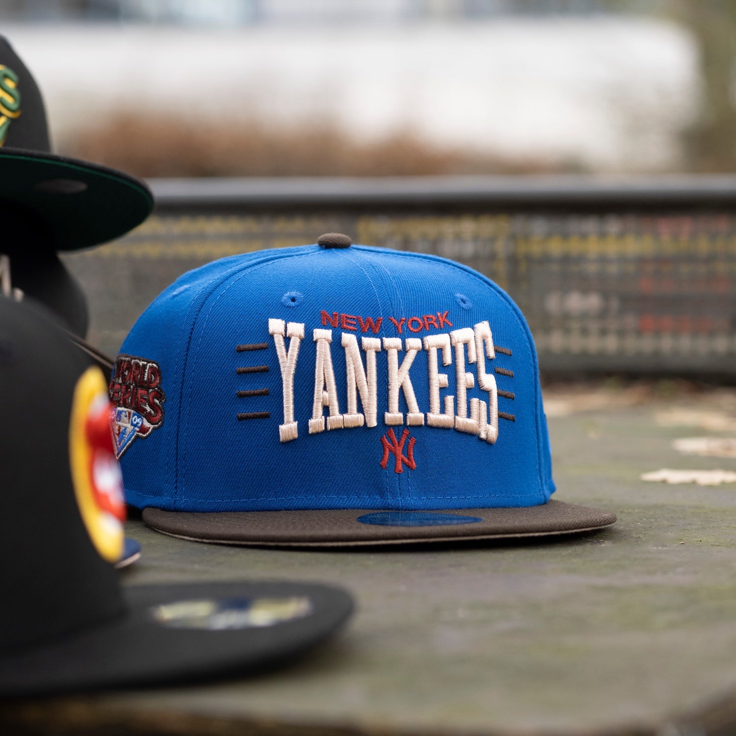 EXCLUSIVE 59FIFTY MLB NEW YORK YANKEES ASG 2000 NAVY / YELLOW UV