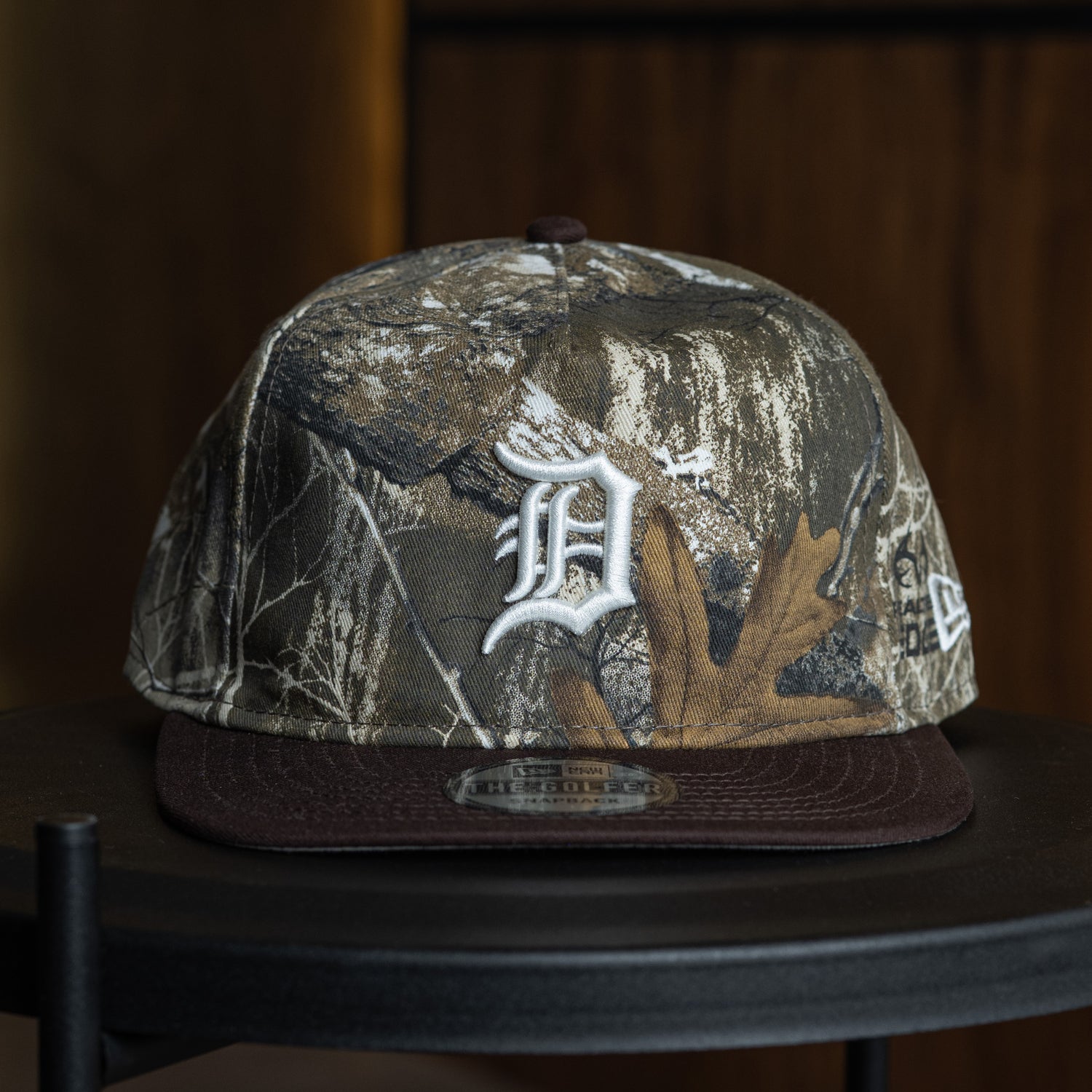 DETROIT TIGERS MLB REAL TREE TWO TONE STONE UV / NEW ERA GOLFER CAP