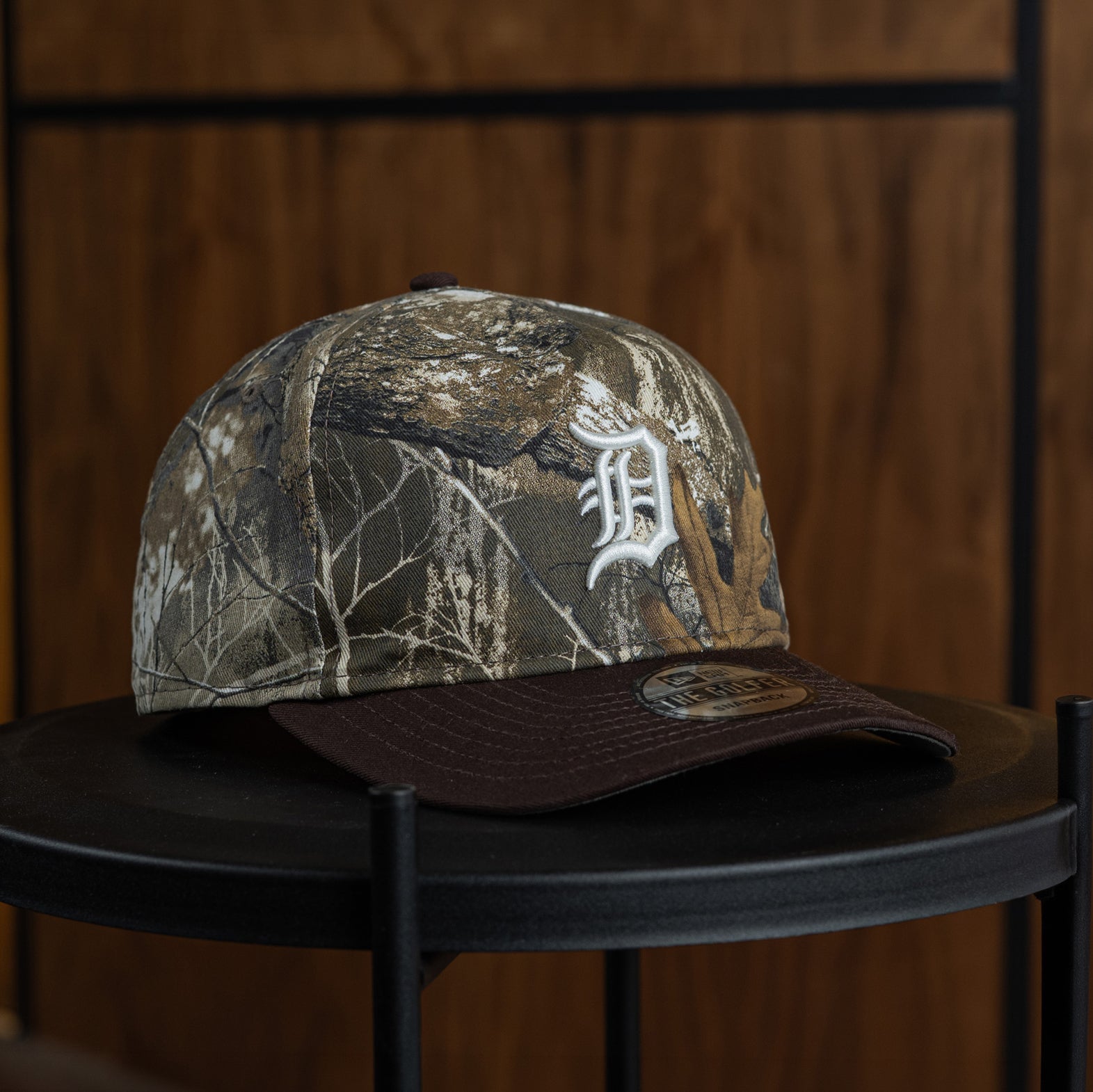 DETROIT TIGERS MLB REAL TREE TWO TONE STONE UV / NEW ERA GOLFER CAP