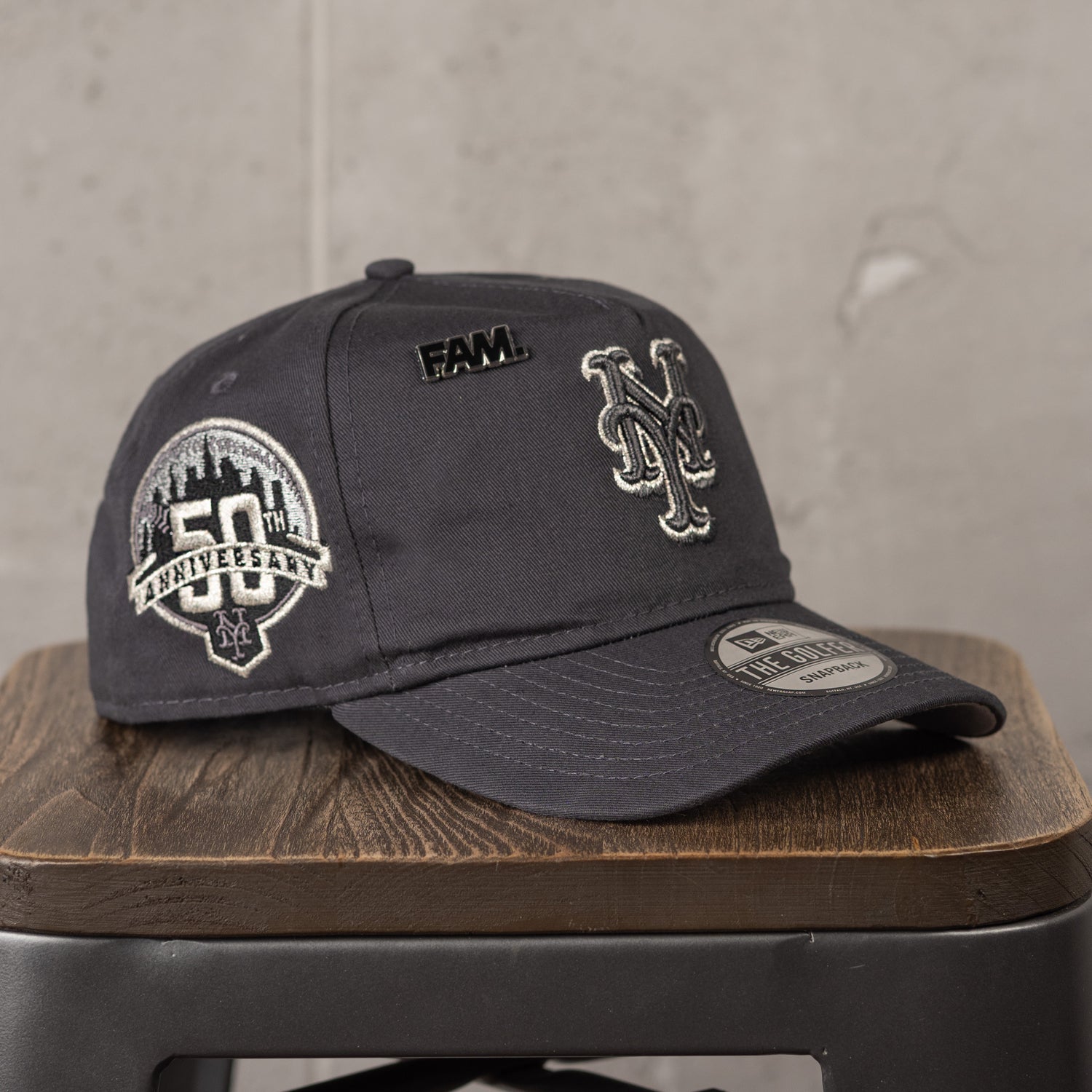 NEW YORK METS GRAPHITE GRAY UV / NEW ERA GOLFER CAP