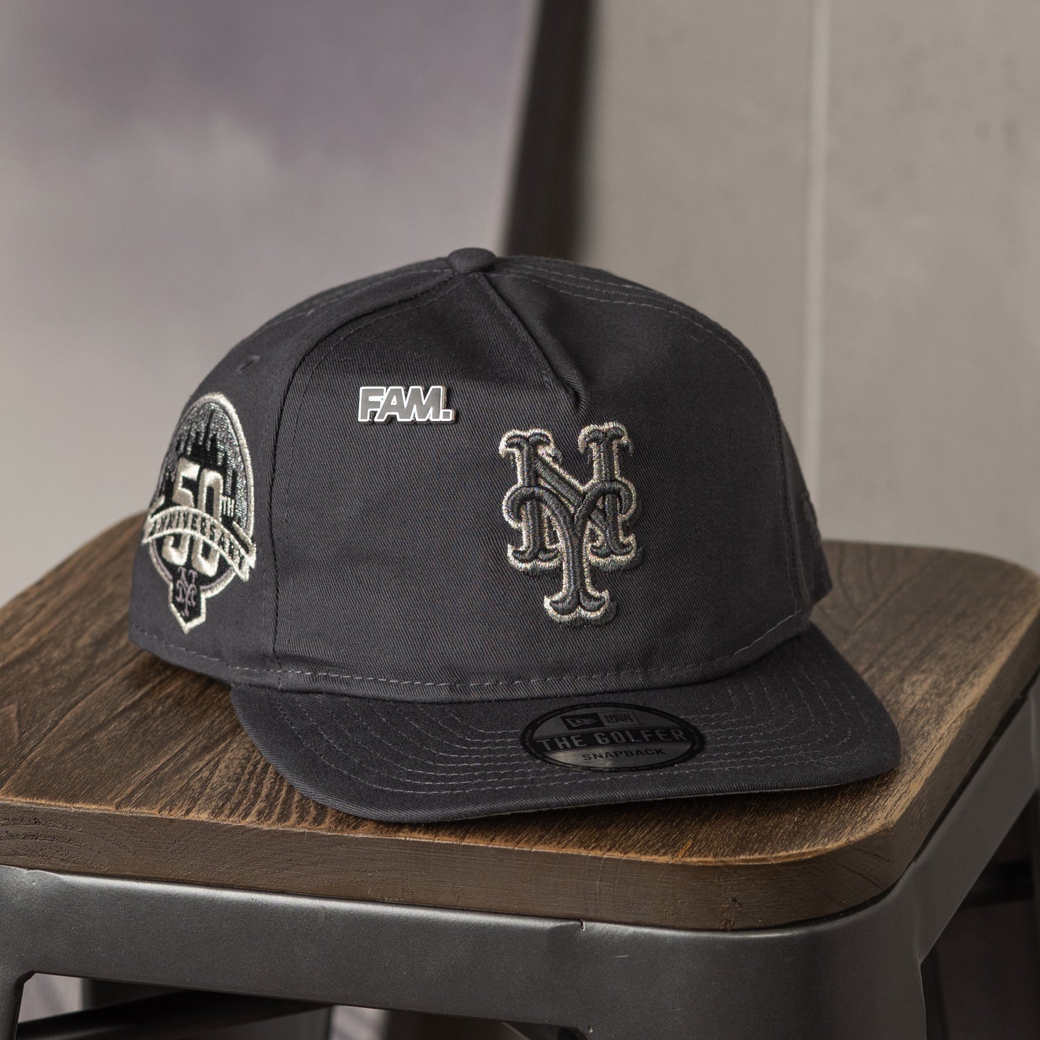 NEW YORK METS GRAPHITE GRAY UV / NEW ERA GOLFER CAP