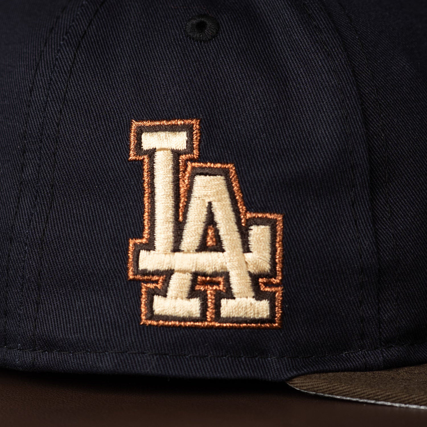 LOS ANGELES DODGERS MLB NAVY WALNUT TWO TONE GRAY UV / NEW ERA GOLFER CAP