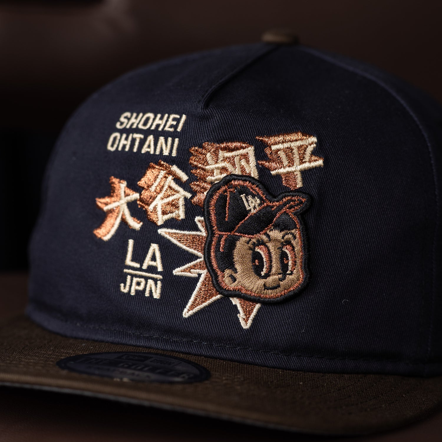 LOS ANGELES DODGERS MLB NAVY WALNUT TWO TONE GRAY UV / NEW ERA GOLFER CAP