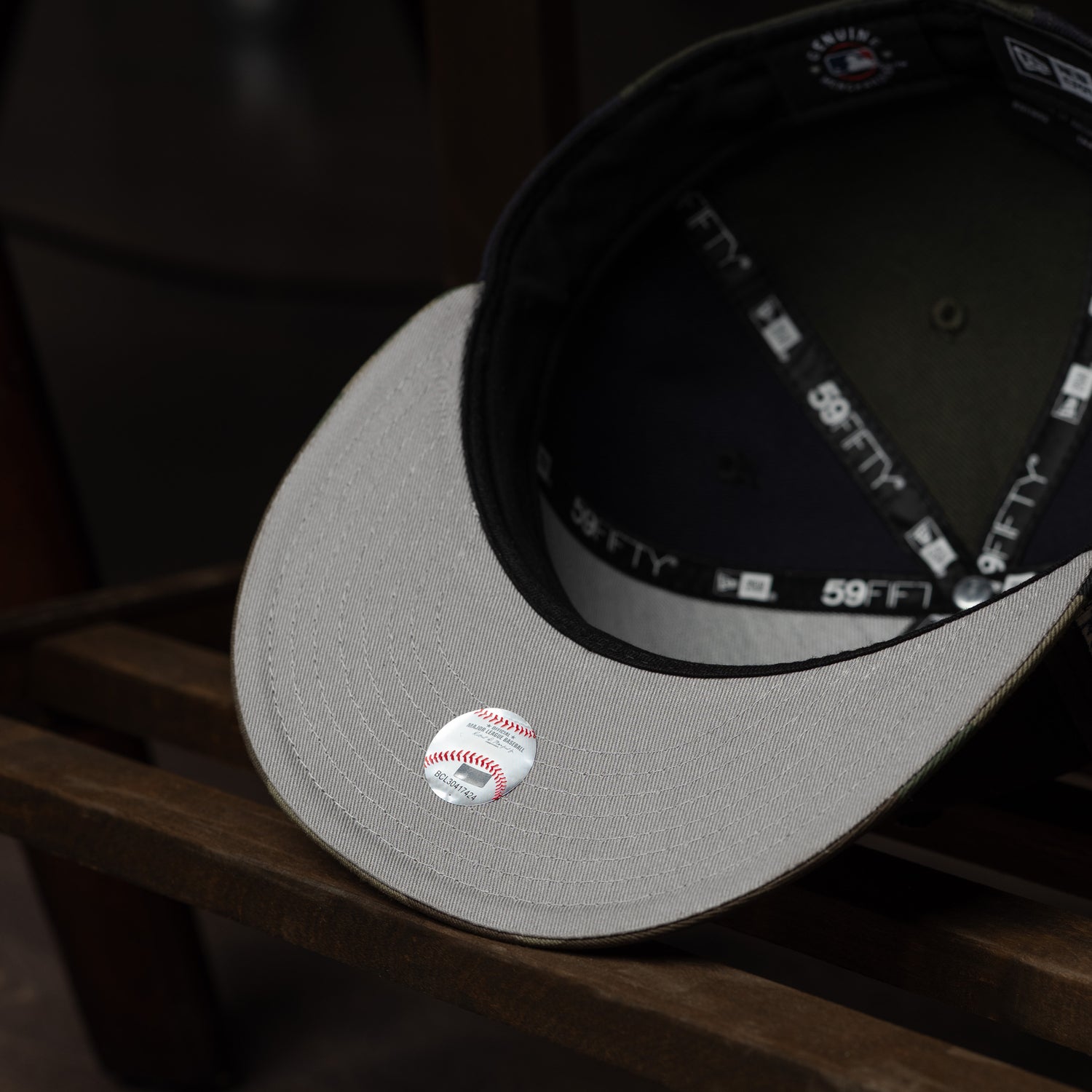 LOS ANGELES DODGERS MLB NAVY OLIVE PINWHEEL GREY UV / NEW ERA 59FIFTY CAP