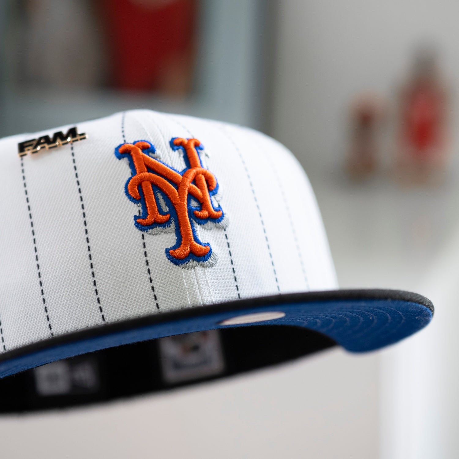 NEW ERA 59FIFTY MLB NEW YORK METS ALL STAR GAME 2013 STRIPED TWO TONE / BLUE UV FITTED CAP