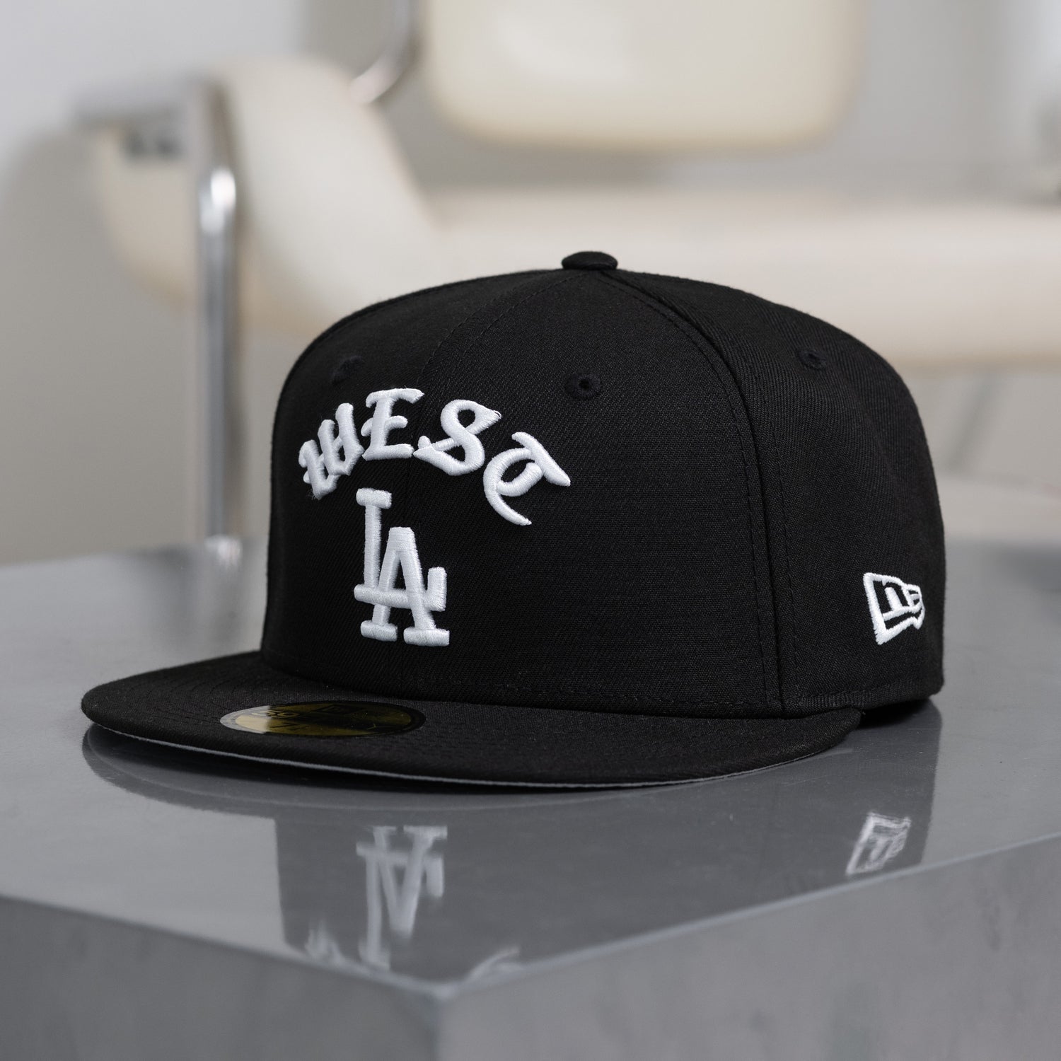 LOS ANGELES DODGERS MLB BLACK GREY UV / NEW ERA 59FIFTY CAP