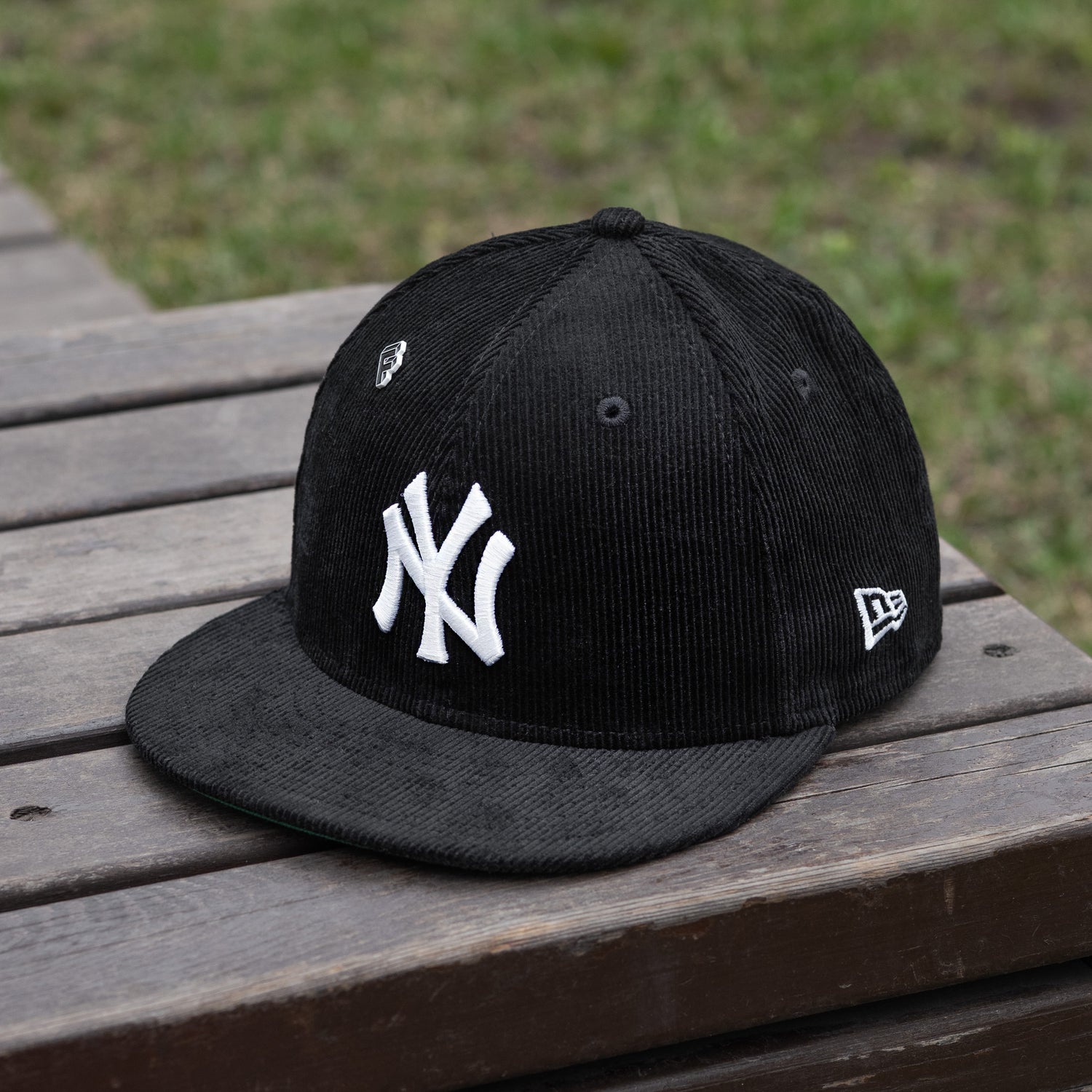 NEW YORK YANKEES MLB BLACK CORDUROY KELLY GREEN UV / NEW ERA 59FIFTY