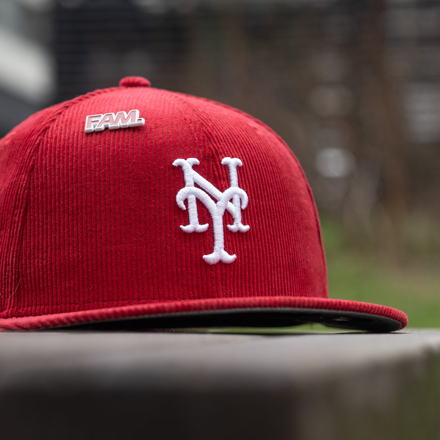 NEW YORK METS MLB SCARLET CORDUROY GREY UV / NEW ERA 59FIFTY