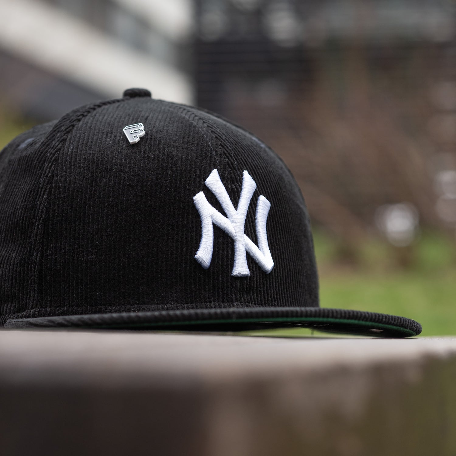 NEW YORK YANKEES MLB BLACK CORDUROY KELLY GREEN UV / NEW ERA 59FIFTY