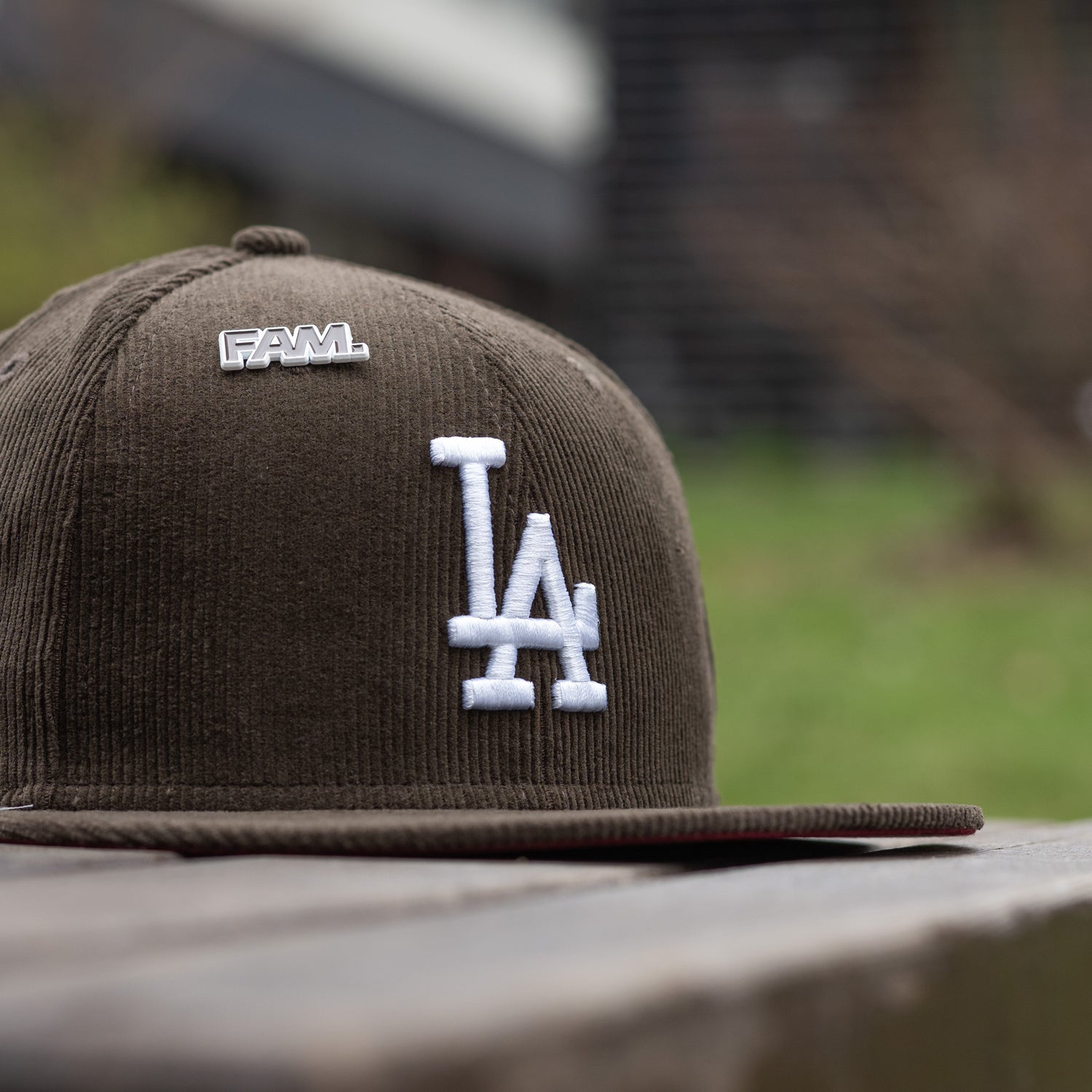 LOS ANGELES DODGERS MLB WALNUT CORDUROY CARDINAL UV / NEW ERA 59FIFTY
