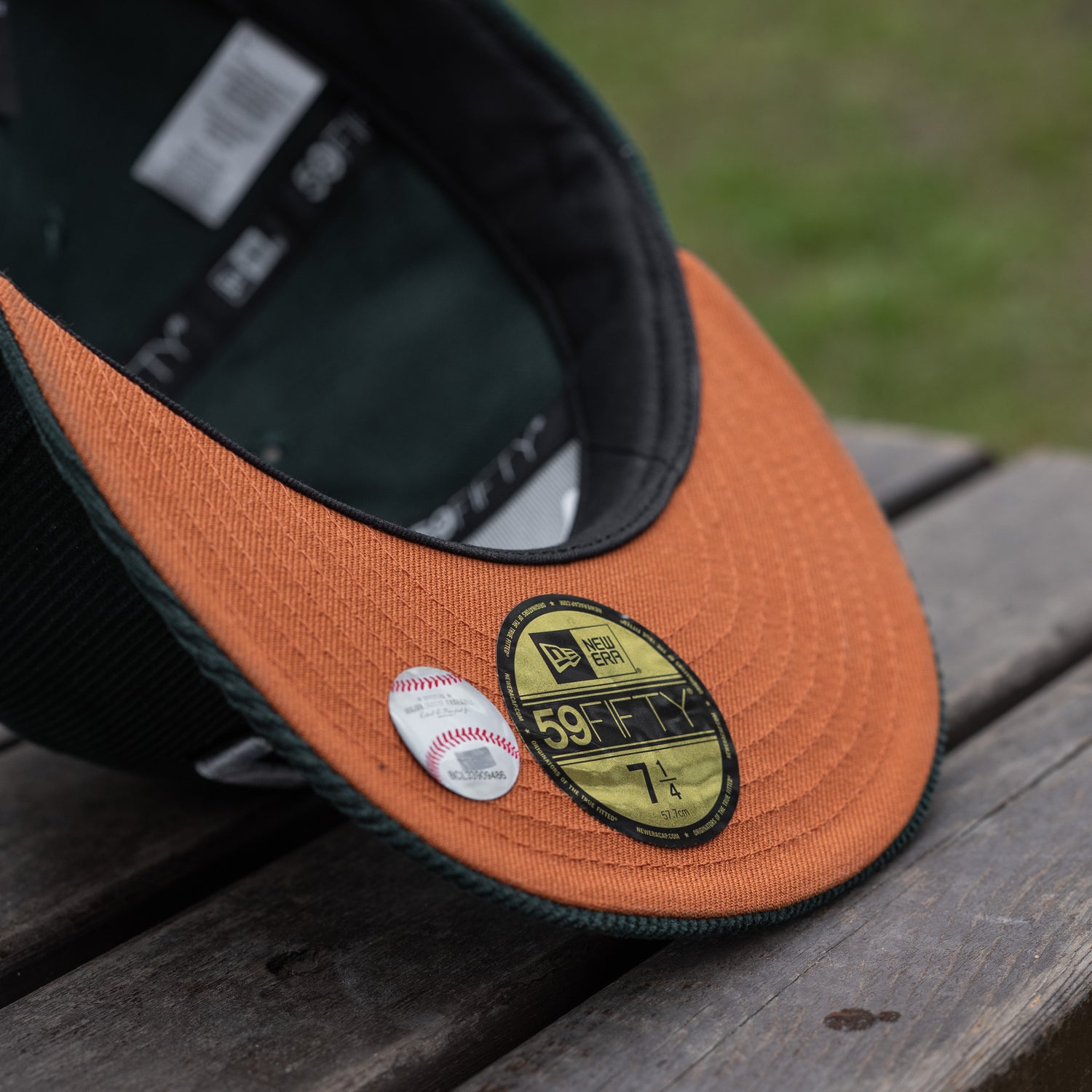 TEXAS RANGERS MLB DARK GREEN CORDUROY ORANGE UV / NEW ERA 59FIFTY