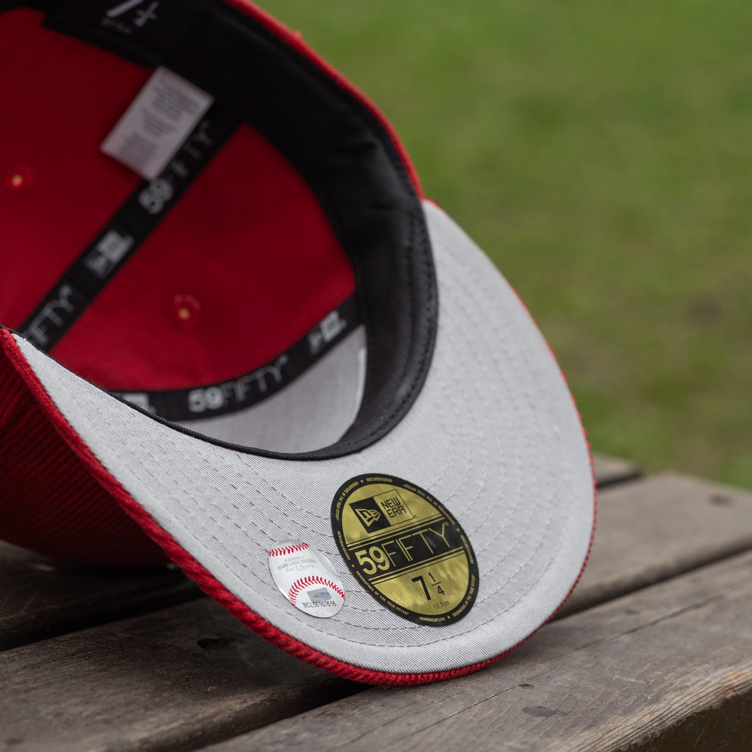 NEW YORK METS MLB SCARLET CORDUROY GREY UV / NEW ERA 59FIFTY