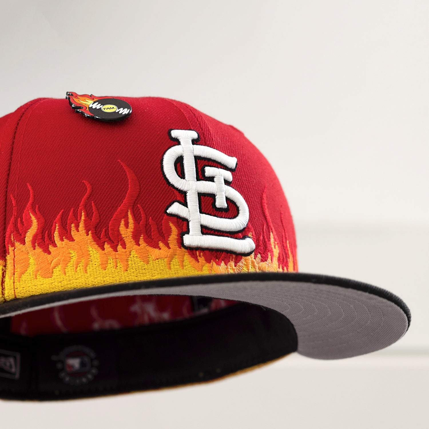 NEW ERA 59FIFTY MLB SAINT LOUIS CARDINALS BUCH STADIUM FLAME TWO TONE / GREY UV FITTED CAP