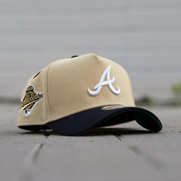 NEW ERA 9FORTY A-FRAME MLB ATLANTA BRAVES TWO TONE / GREEN SNAPBACK