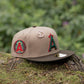 NEW ERA 59FIFTY MLB CALIFORNIA ANGELS 25TH ANNIVERSARY TWO TONE / EMERALD GREEN UV FITTED CAP