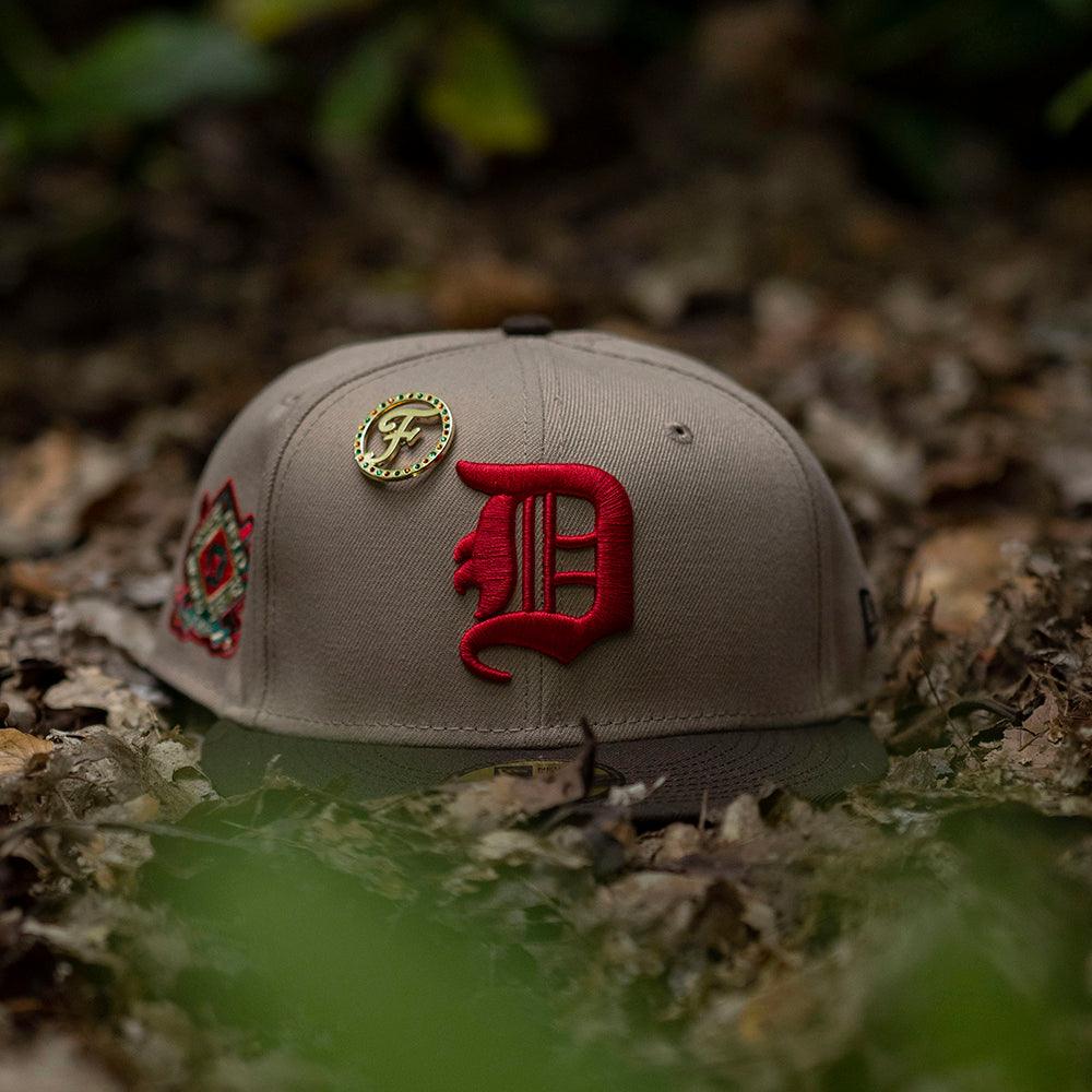NEW ERA 59FIFTY MLB DETROIT TIGERS WORLD SERIES 1909 TWO TONE / EMERALD GREEN UV FITTED CAP - FAM