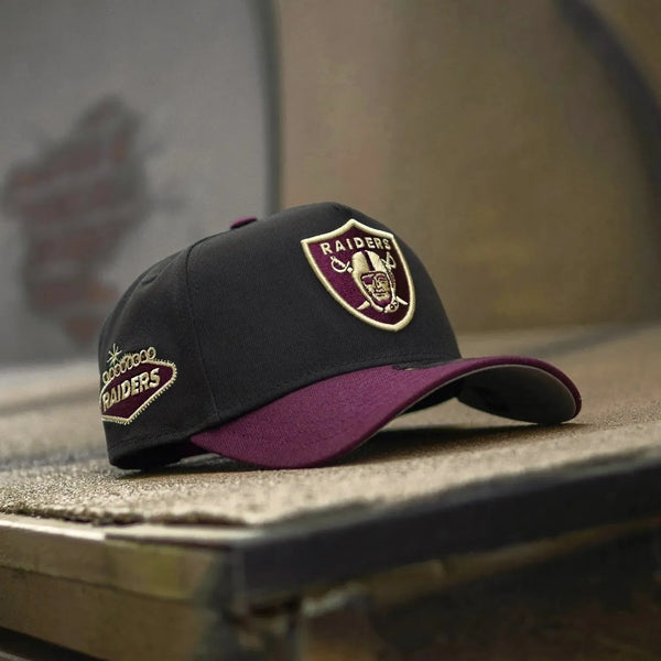 NEW ERA 9FORTY A-FRAME LAS VEGAS RAIDERS TWO TONE GREY UV SNAPBACK