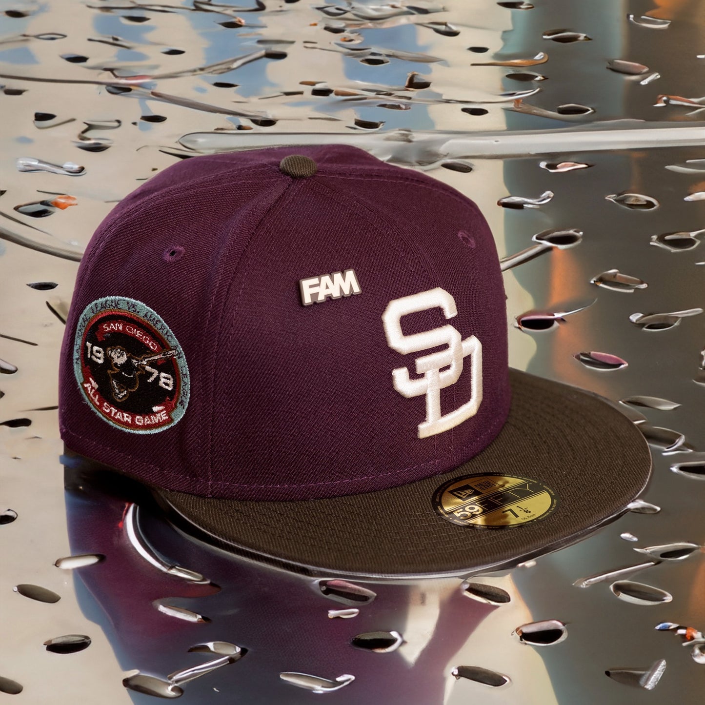 NEW ERA 59FIFTY MLB SAN DIEGO PADRES ALL STAR GAME 1978 TWO TONE / GREY UV FITTED CAP