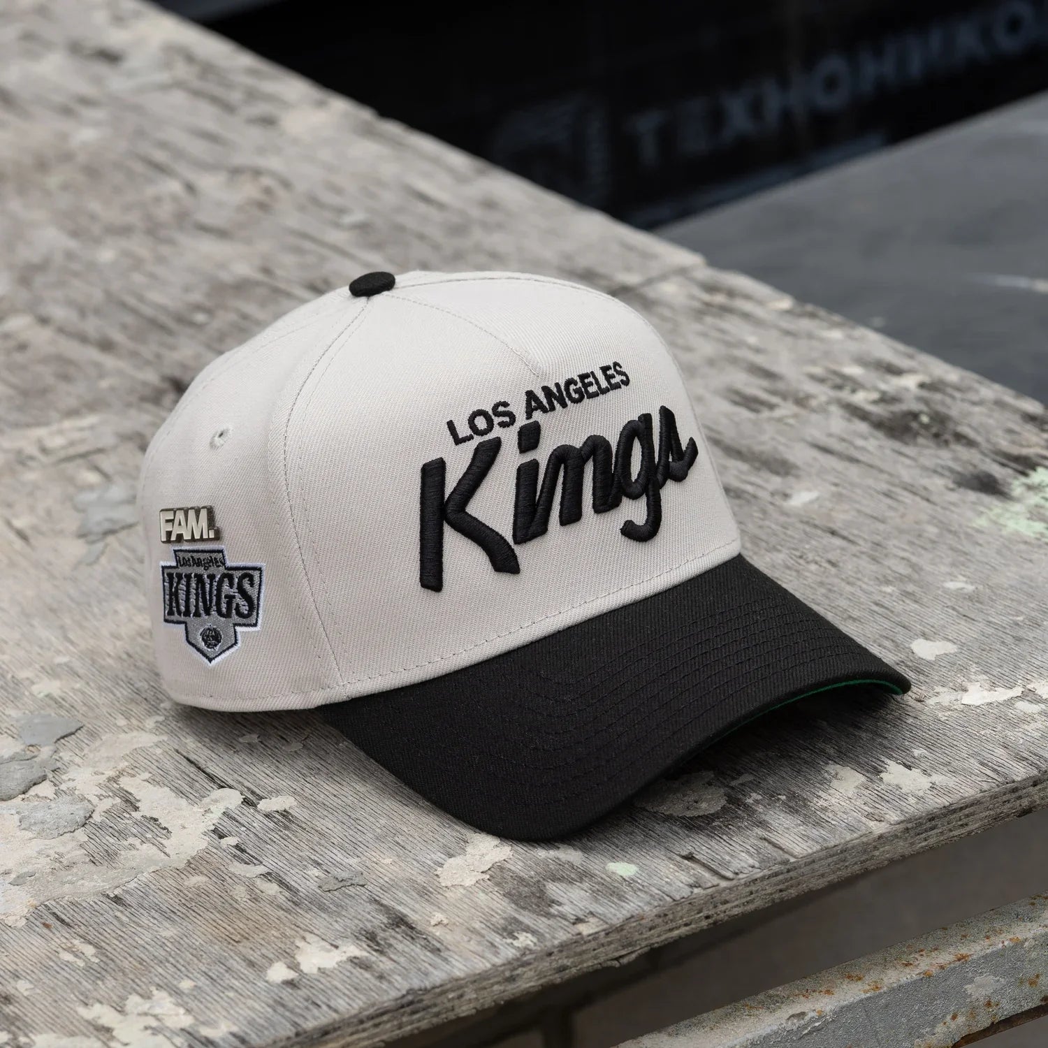 NEW ERA 9FORTY A-FRAME NHL LOS ANGELES KINGS STONE / GREEN UV SNAPBACK